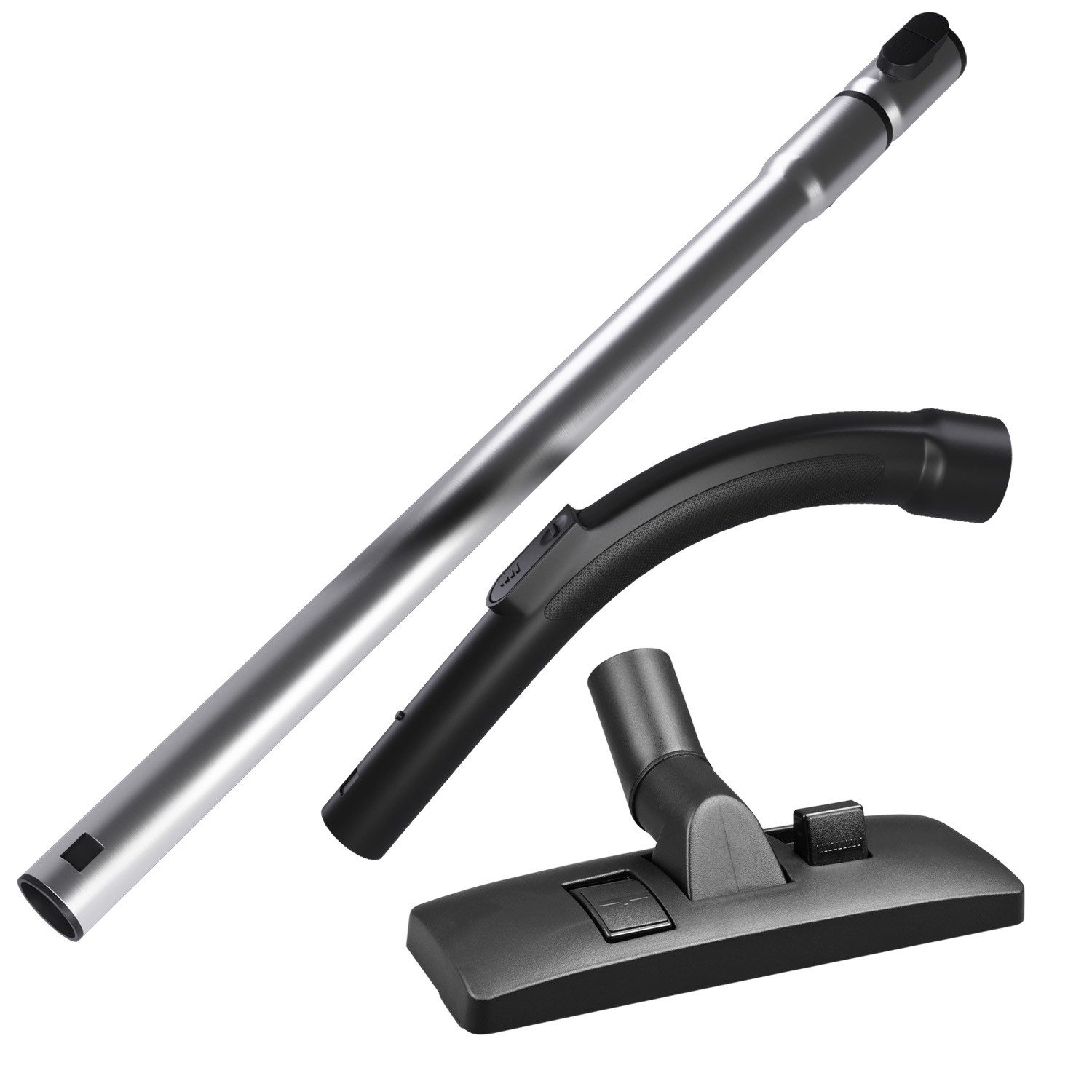 VIOKS Verlängerungsrohr Ersatz für Miele 10275580, Handgriff Ersatz für Miele 9442601, & Kombidüse Düse 35mmØ für Staubsauger