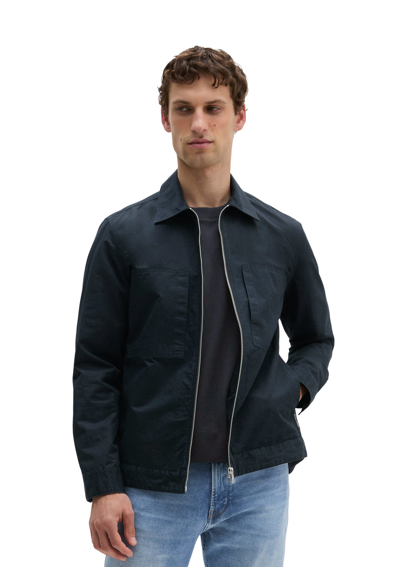 Marc O'Polo Kurzjacke aus Bio-Baumwolle und Leinen