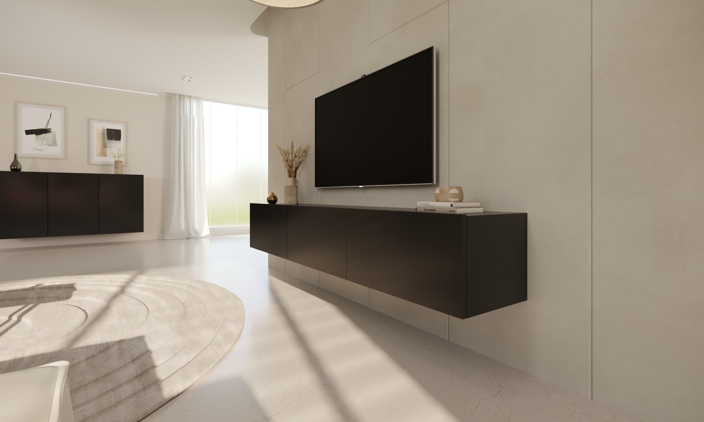 Raumhirsch Furniture Lowboard Dallas (Einzelmöbel, TV-Lowboard), Soft-Close, Kabeldurchführung