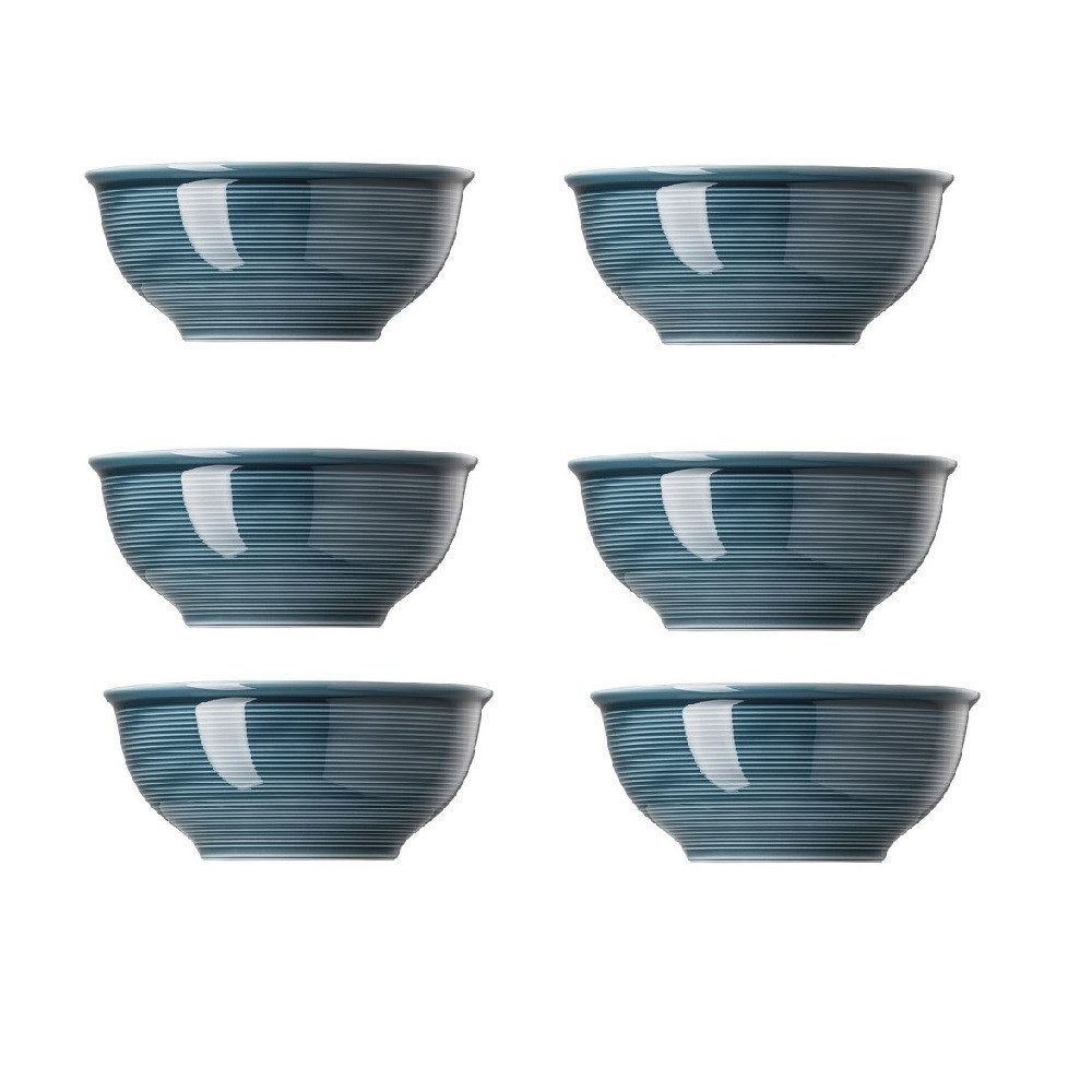 Thomas Porzellan Müslischale Thomas Trend Colour Night Blue Müslischale Ø 16 cm 6er Set, Porzellan, (Spar-Set)