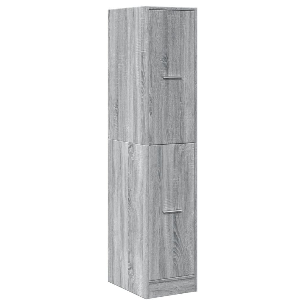vidaXL Apothekerschrank 30 x 41 x 1445 cm Apothekerschrank Grau Sonoma 30x41x144,5 cm Spanplat