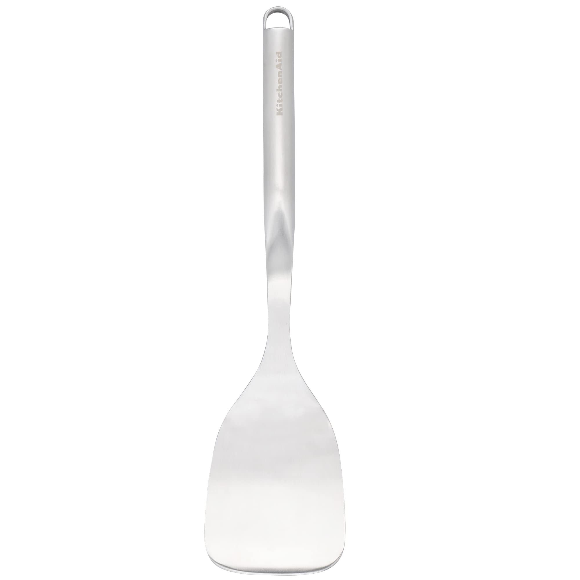 KitchenAid Pfannenwender KMG001OHSS, Hochwertiger Edelstahl, ergonomischer Griff, Haken