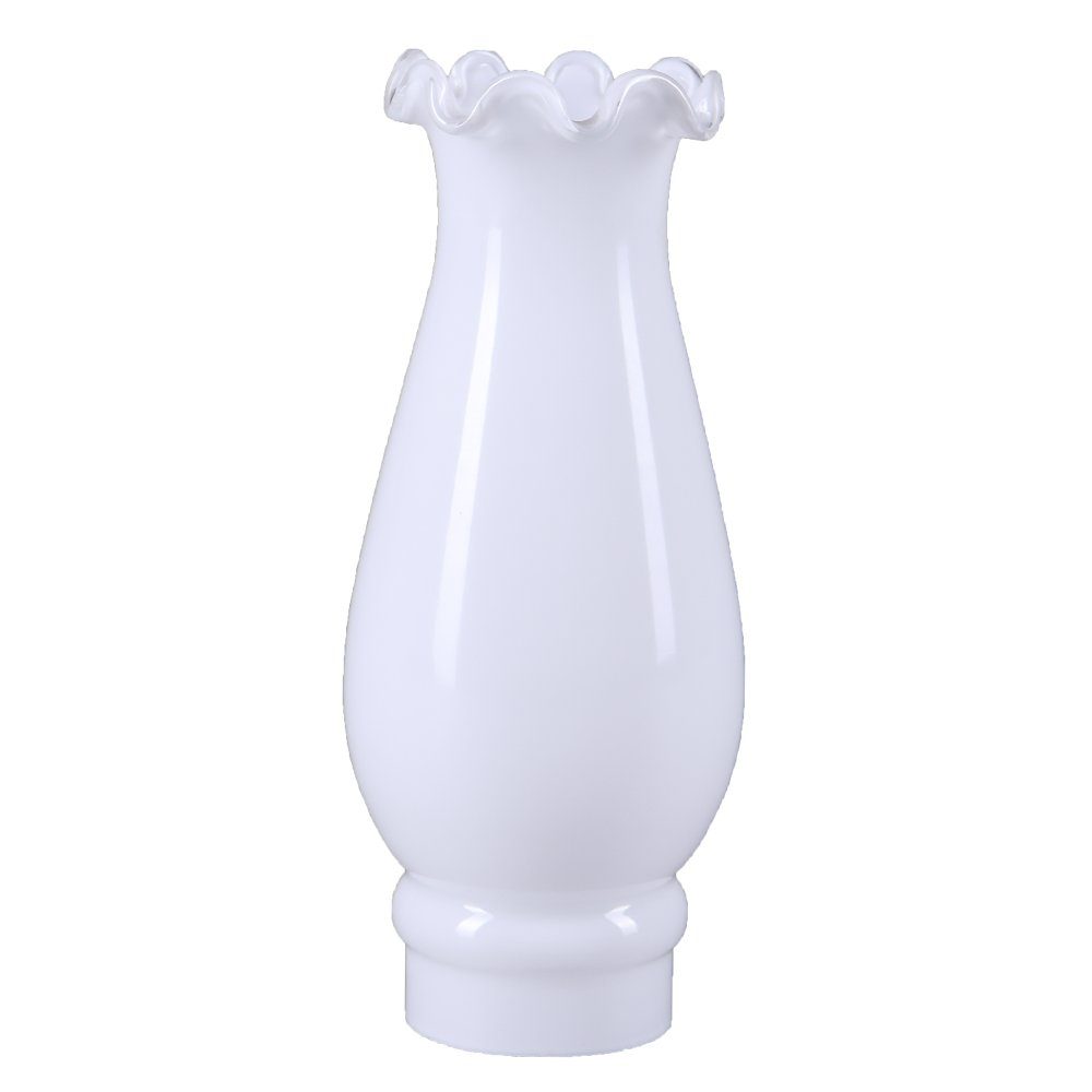 Home4Living Lampenschirm Zylinderglas Ø 47mm Lampenglas Weiß glänzend Ersatzglas, Dekorativ