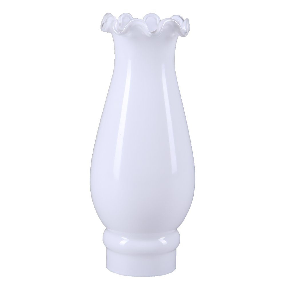 Home4Living Lampenschirm Zylinderglas Ø 47mm Lampenglas Ersatzglas Rüschenrand, Dekorativ