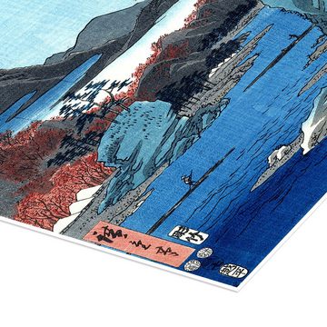 Posterlounge Poster Utagawa Hiroshige, Tatsuta-Fluss, Provinz Yamato, Wohnzimmer Malerei