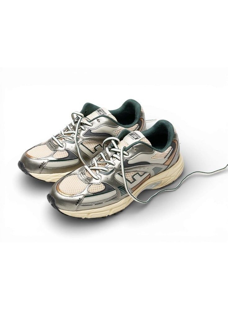 Flamingos Life Wairoa - silber/beige/forestgrün Sneaker