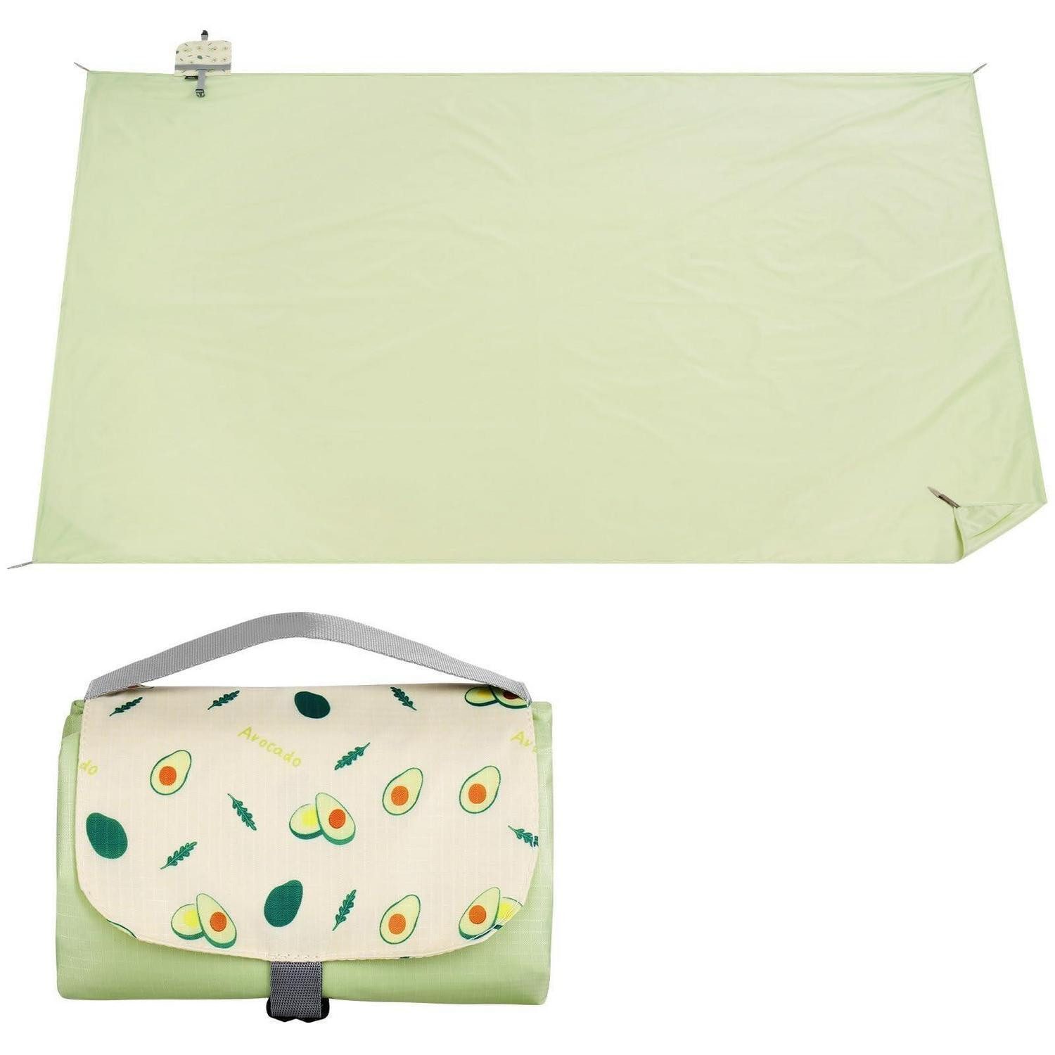 Picknickdecke Picknickdecke Stranddecke wasserdicht sandfrei Grün 150 x 210 CM, LuxusKollektion