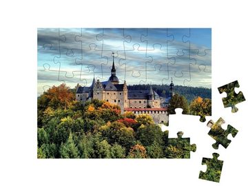 puzzleYOU Puzzle Schloss Lauenstein im Herbst, 48 Puzzleteile, puzzleYOU-Kollektionen Burgen