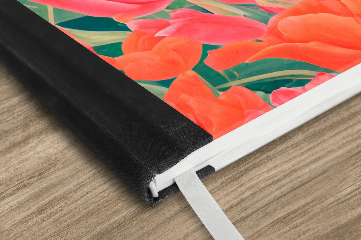 Thumbnail - MuchoWow Notizbuch Tulpen - Blumen - Rosa - Rot - Kunst, Journal, Merkzettel, Tagebuch, Notizheft, A5, 98 Seiten, Hausha...