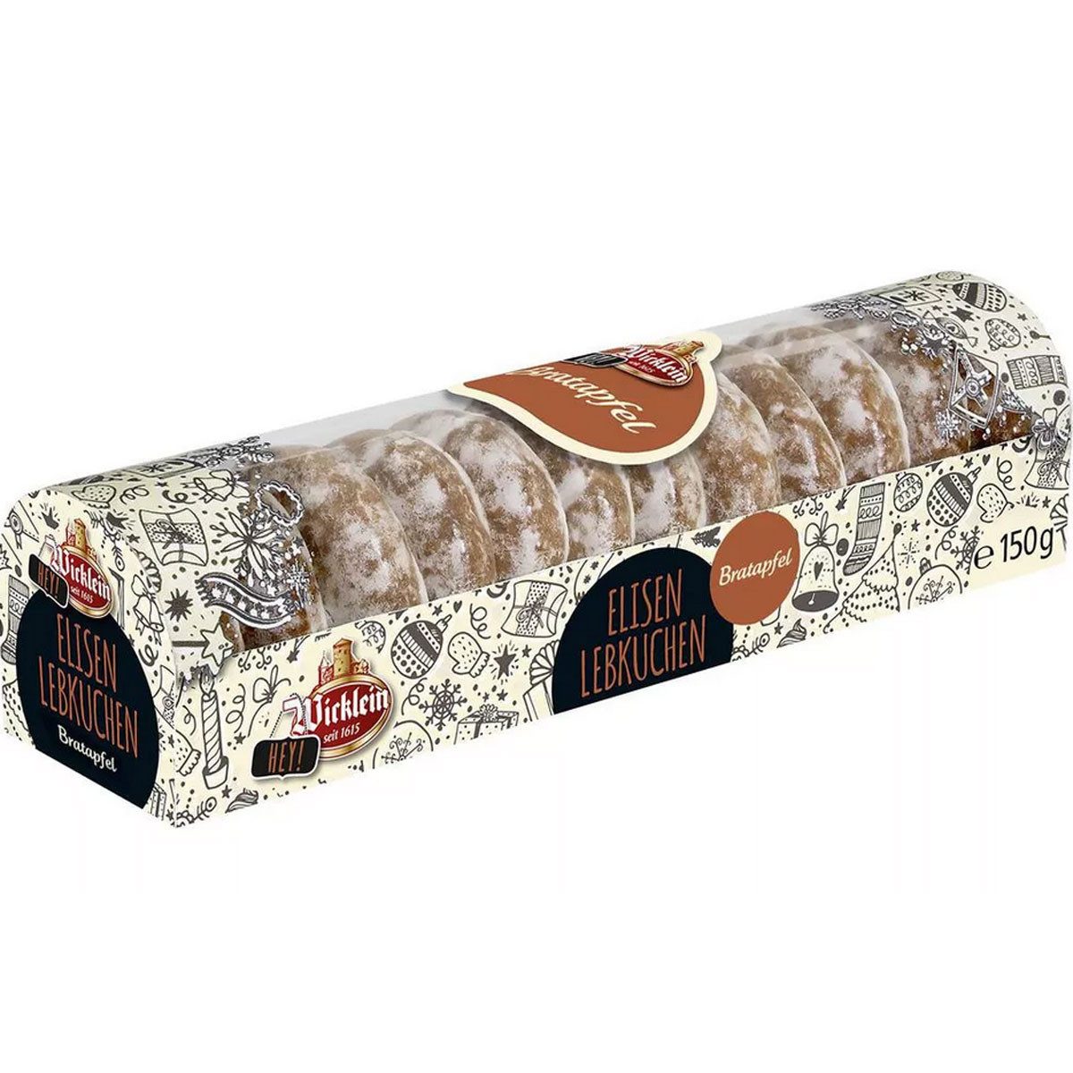 Wicklein Süßigkeit, Wicklein feinste Nürnberger Mini Elisen Lebkuchen Bratapfel 150g