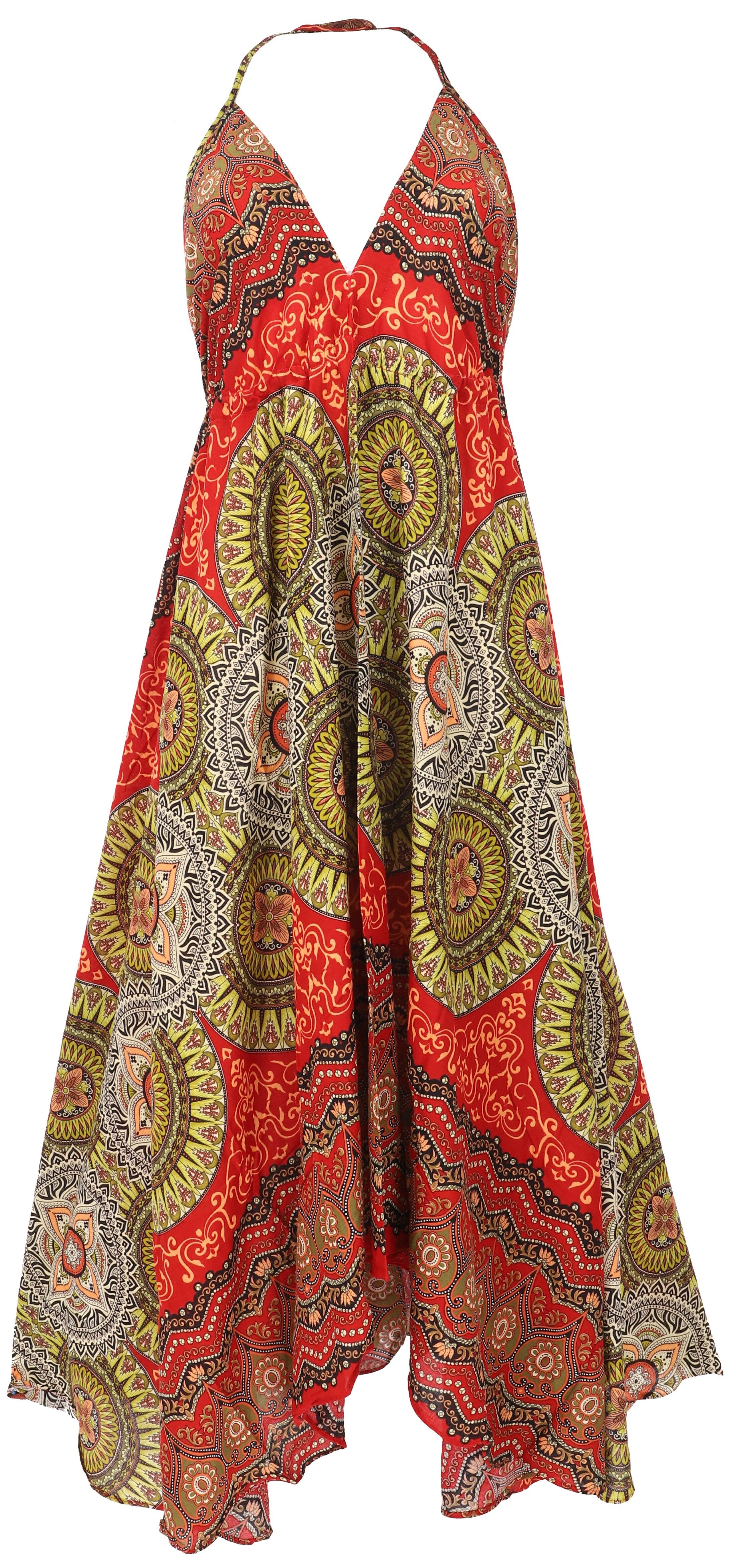 Guru-Shop Midikleid Boho Sommerkleid, Magic Dress, Maxikleid,.. alternative Bekleidung
