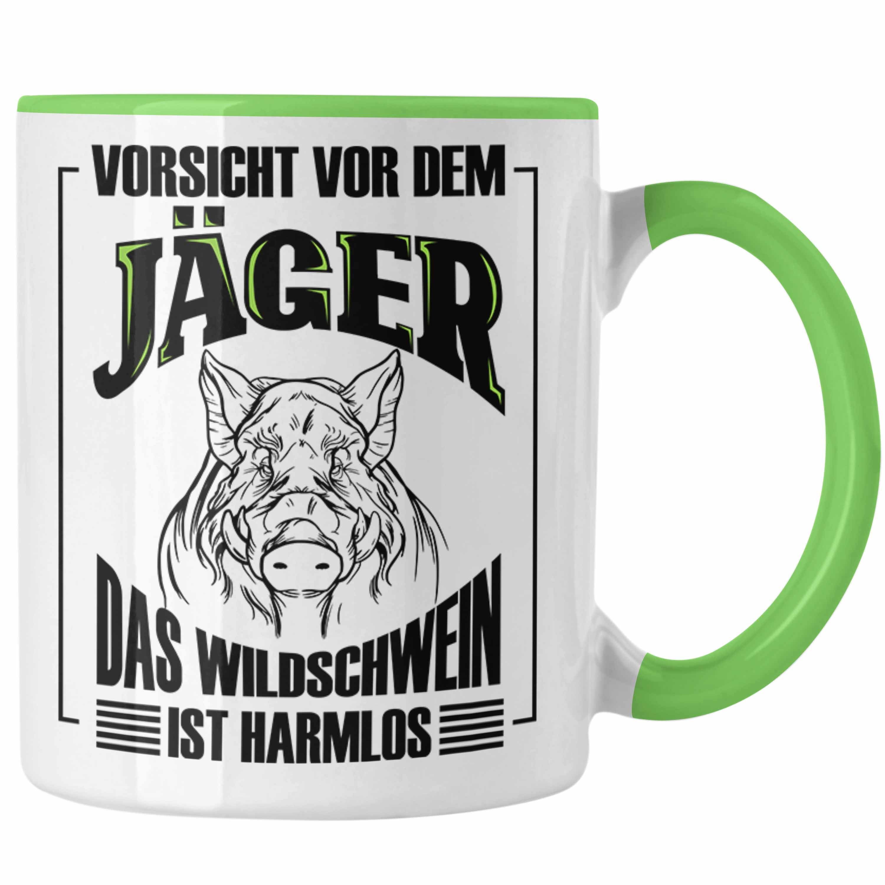 Schnellstmögliche Lieferung am nächsten Tag Trendation Tasse Lustige Geschenkidee Jagd Tasse Spruch für Grün Wildschwein Jäger Geschenk
