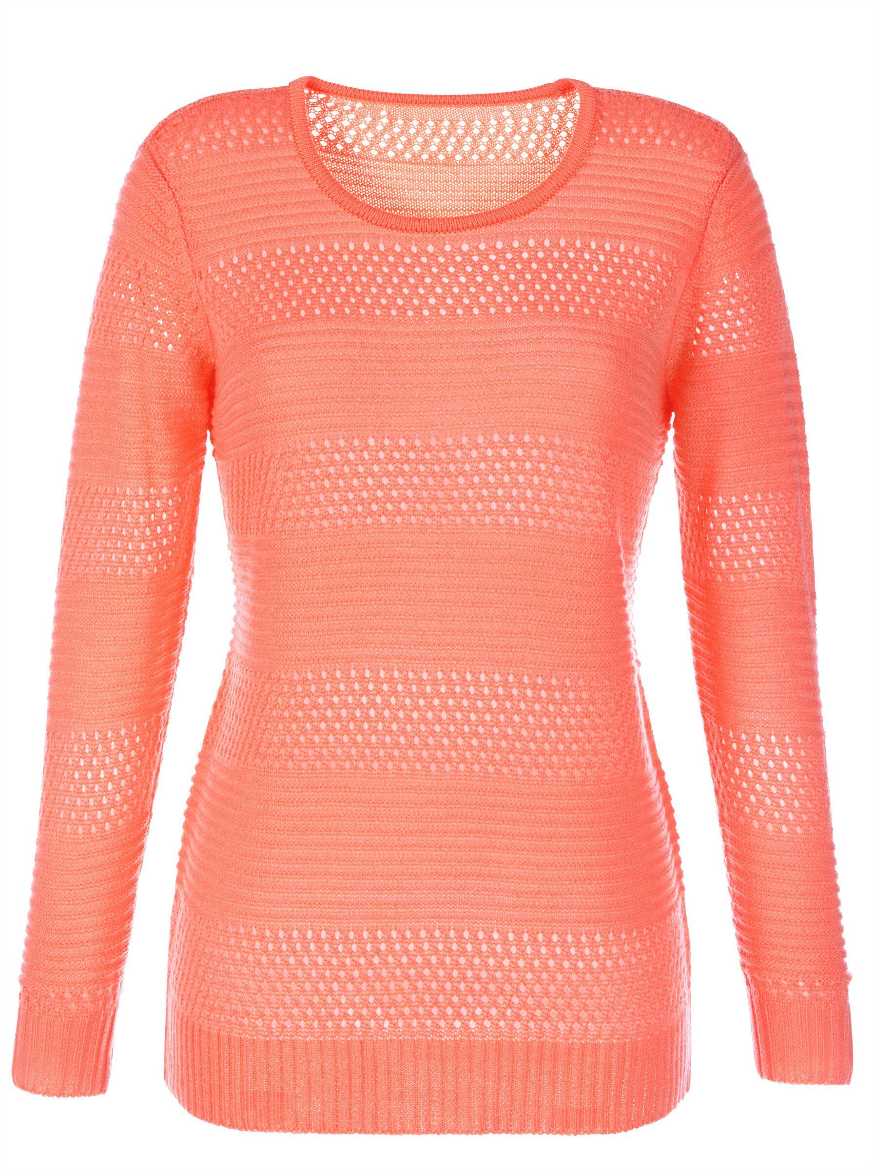 Sieh an! apricot Strickpullover