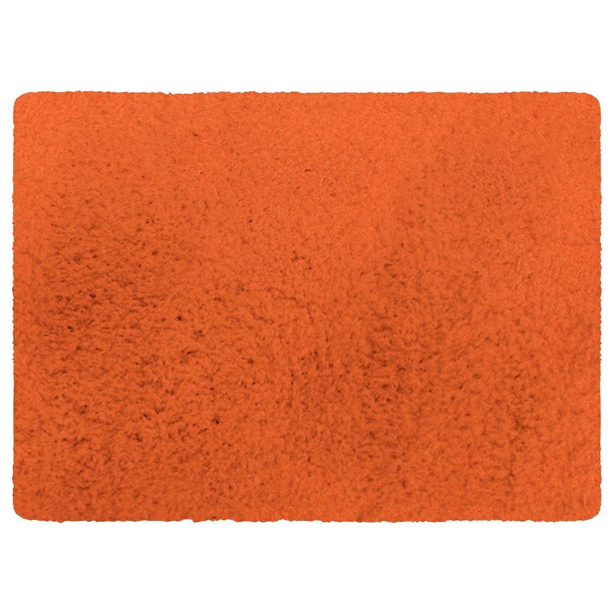 MSV Badematte Badteppich Mikrofaser, Höhe 30 mm, Anti-Rutsch, strapazierfähig, schnell trocknend, langlebig, Polyester, rechteckig, Badteppich, 100% Polyester Mikrofaser, Rutschsichere Unterseite aus Latex, Waschbar 30°, flauschig soft und warm, in 2 Größen und vielen angesagten Trendfarben erhältlich, 40x60 cm, orange