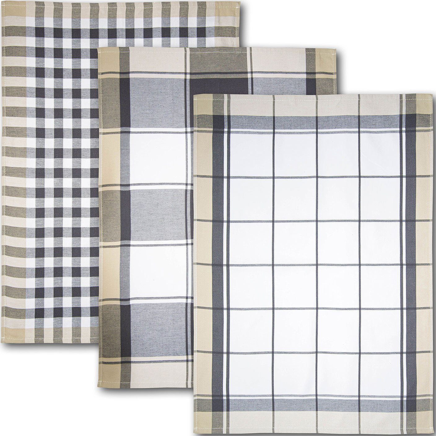 Dyckhoff Geschirrtuch KARO, Maße je Tuch ca. 50x70 cm, (Set, 6-tlg), mit dr günstig online kaufen