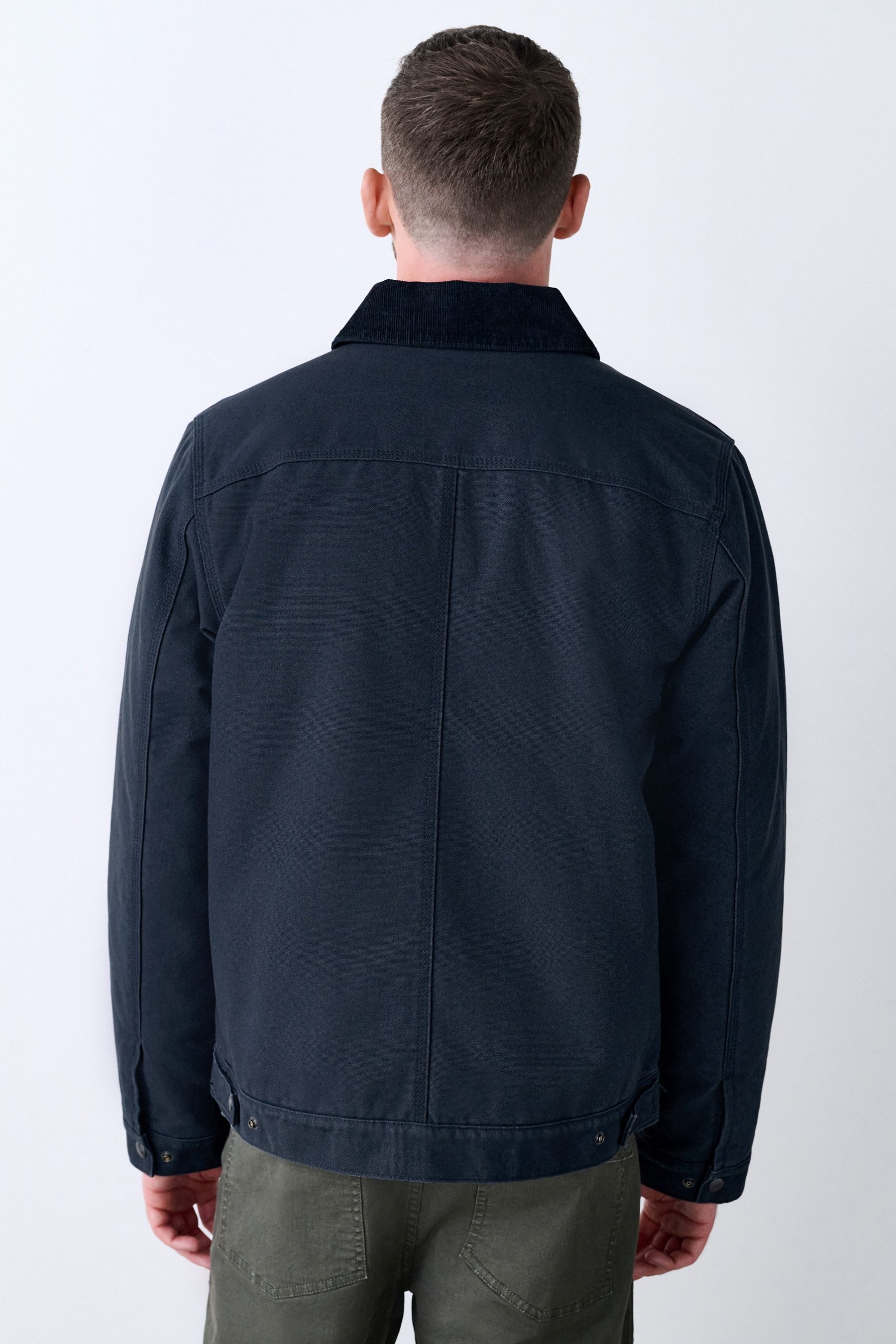 Next Canvasjacke Canvas-Jacke mit Borg-Futter (1-St) günstig online kaufen