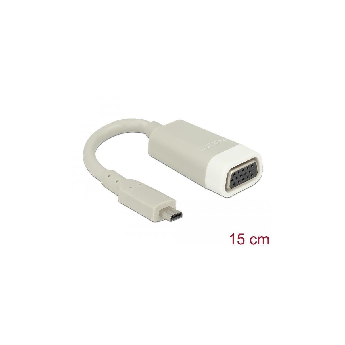 Micro-D D, Stecker HDMI micro Delock VGA Buchse HDMI > Computer-Kabel, HDMI