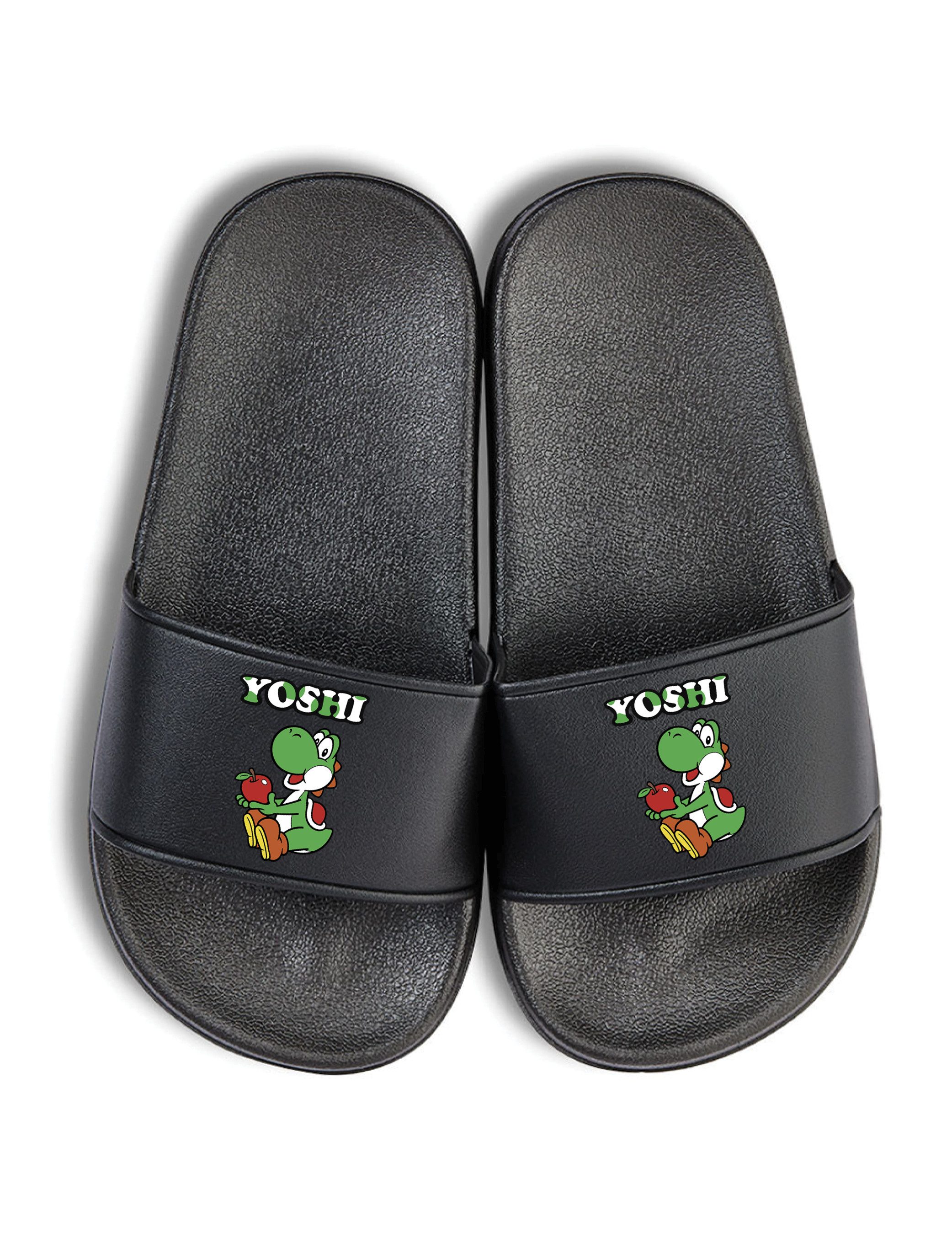 Youth Designz Yoshi Kinder Badelatschen Flip Flops Badeschuh mit lustigen Aufdruck
