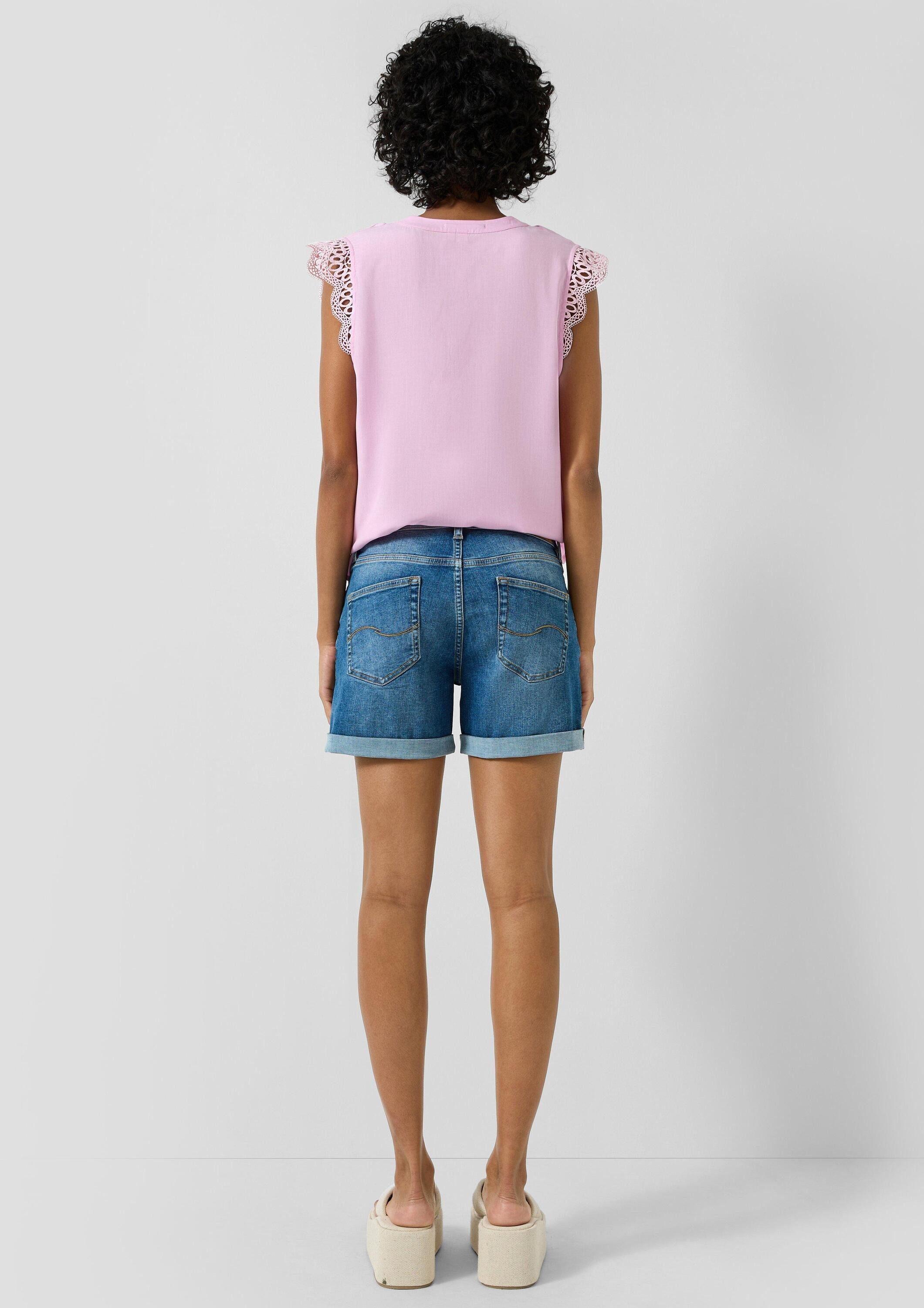 QS Jeansshorts Jeans-Hose ABBY Jeans-Shorts Abby / Regular Fit / Mid Rise