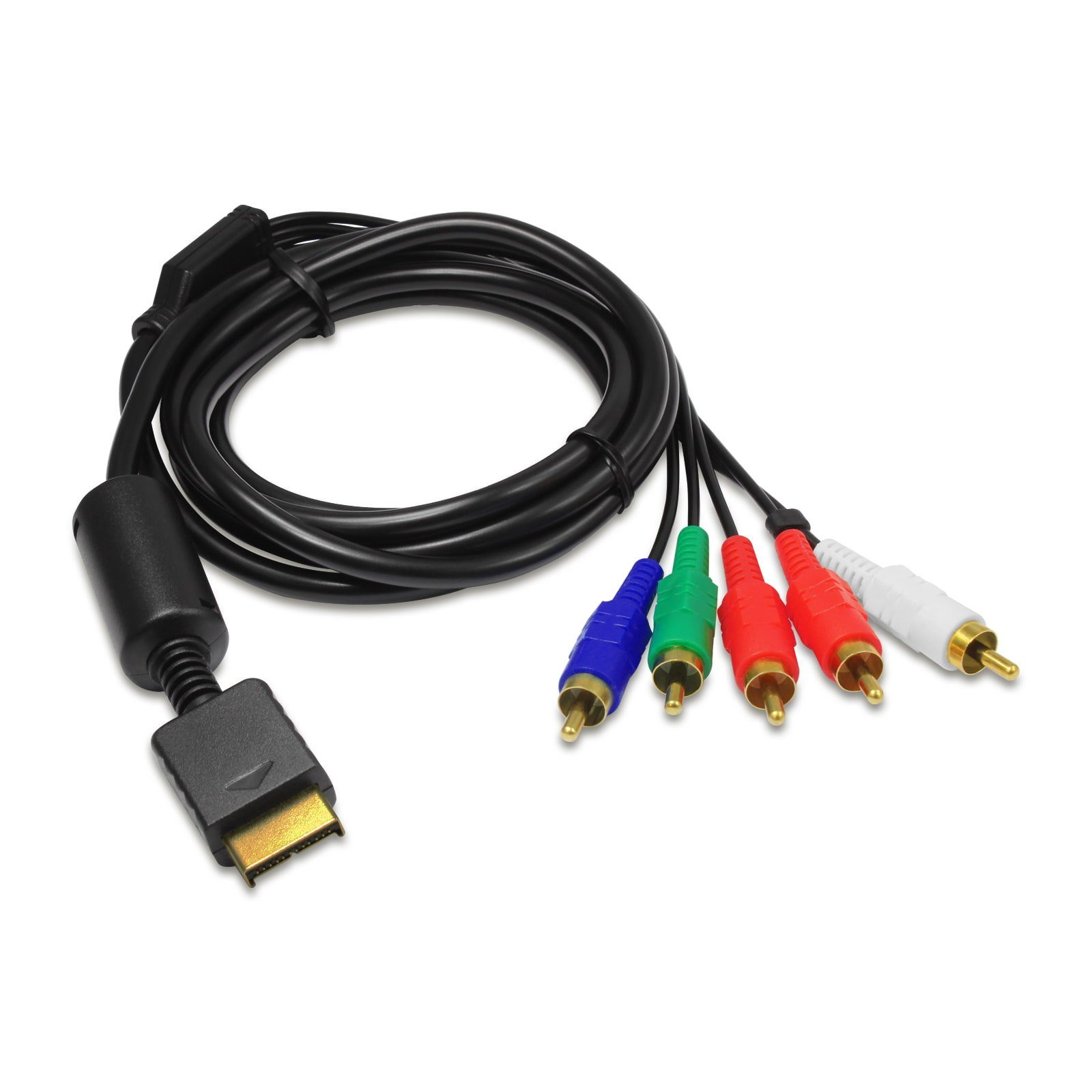 EAXUS HD Component YUV Kabel Geeignet für PS3 & PS2 Audio- & Video-Kabel, MultiOut, Component-Video, Audio, (150 cm), Komponentenkabel für PlayStation 3 & 2