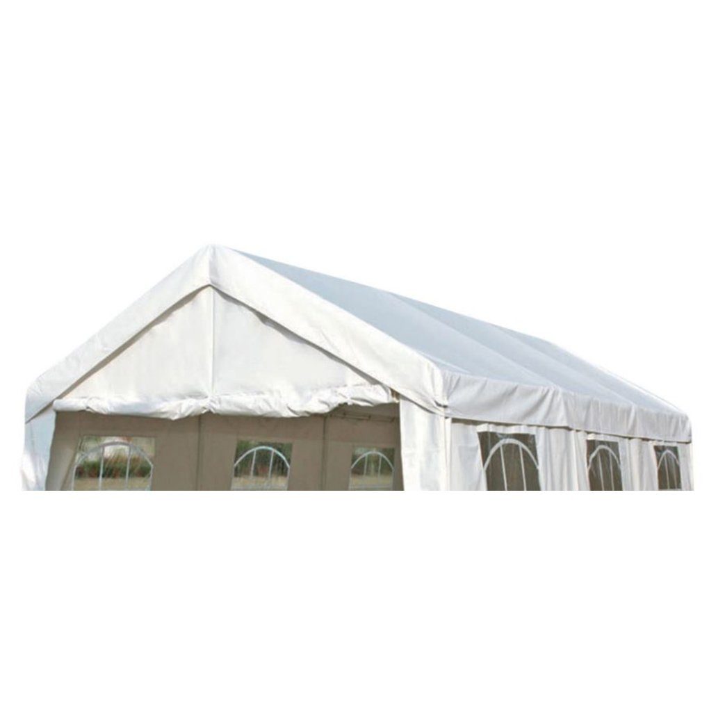 DEGAMO Pavillonersatzdach PALMA, für Zelt 3x6 Meter, PE weiss 180g/m², mit Spanngummis