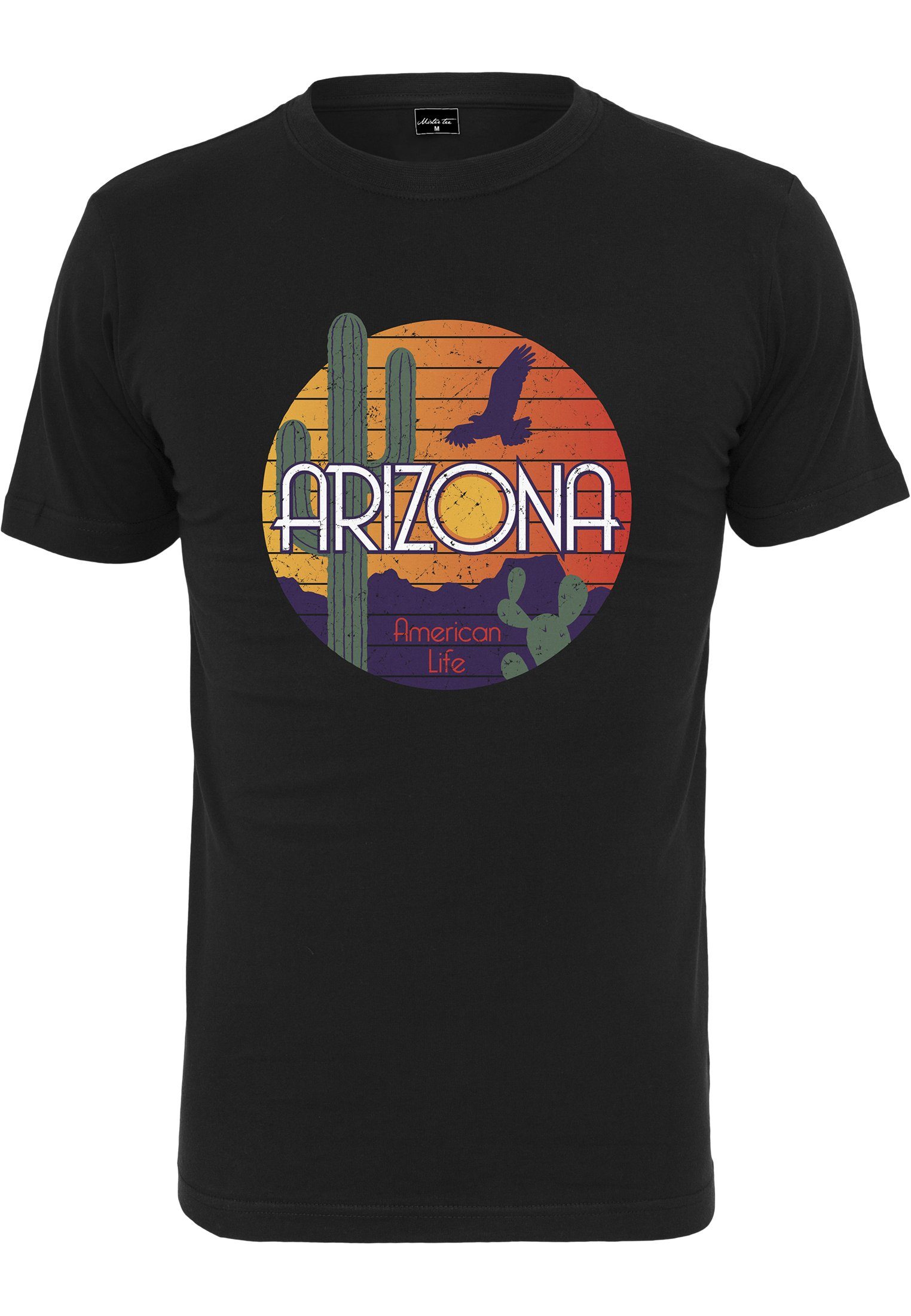 Arizona MisterTee black American Life (1-tlg) Herren Mister T-Shirt Tee Tee