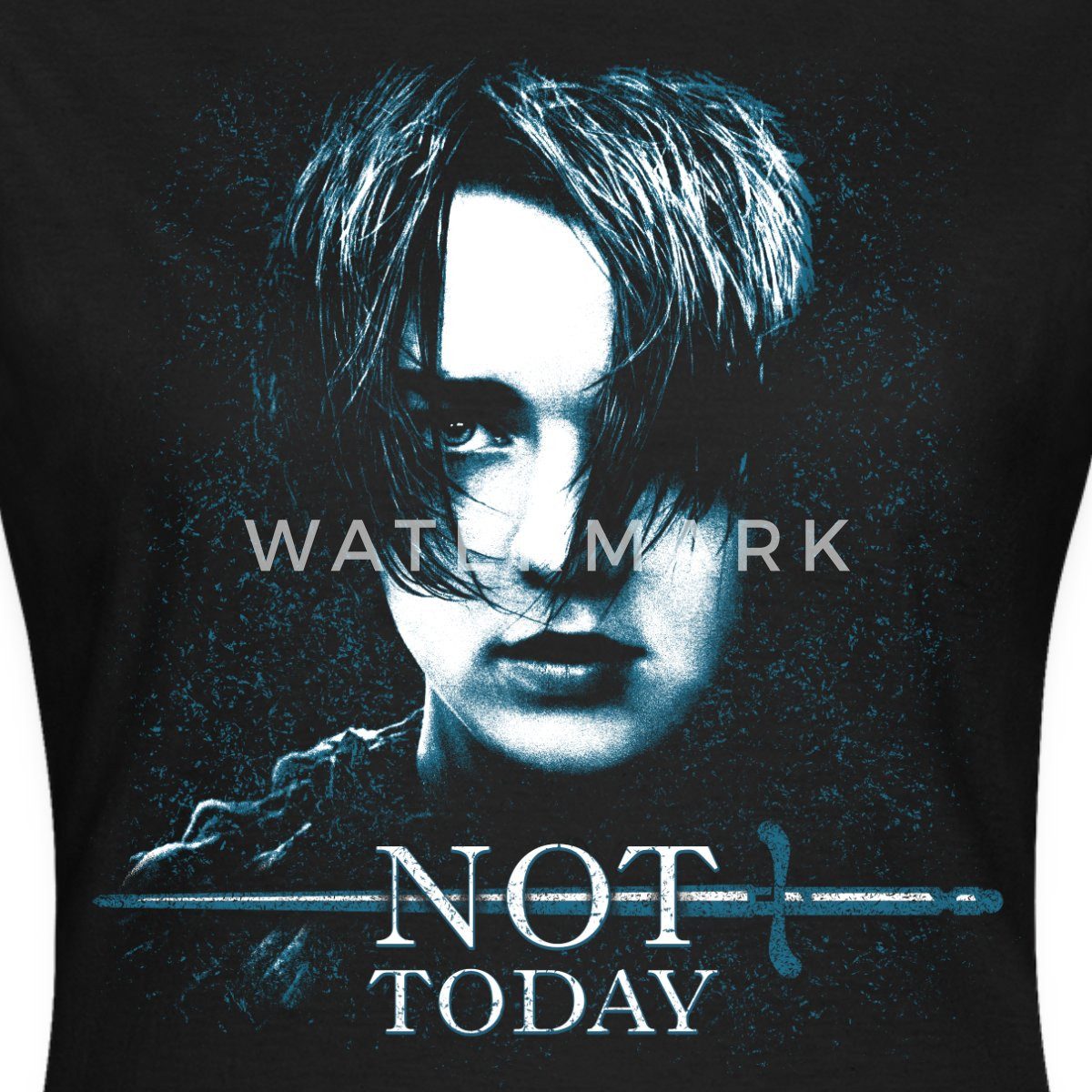 Spreadshirt T-Shirt Game Of Thrones Arya Stark Not Today Frauen T-Shirt (1-tlg) Slim Fit, fällt klein aus