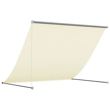 vidaXL Markise Markise Einziehbar Creme 200x150 cm Stoff und Stahl