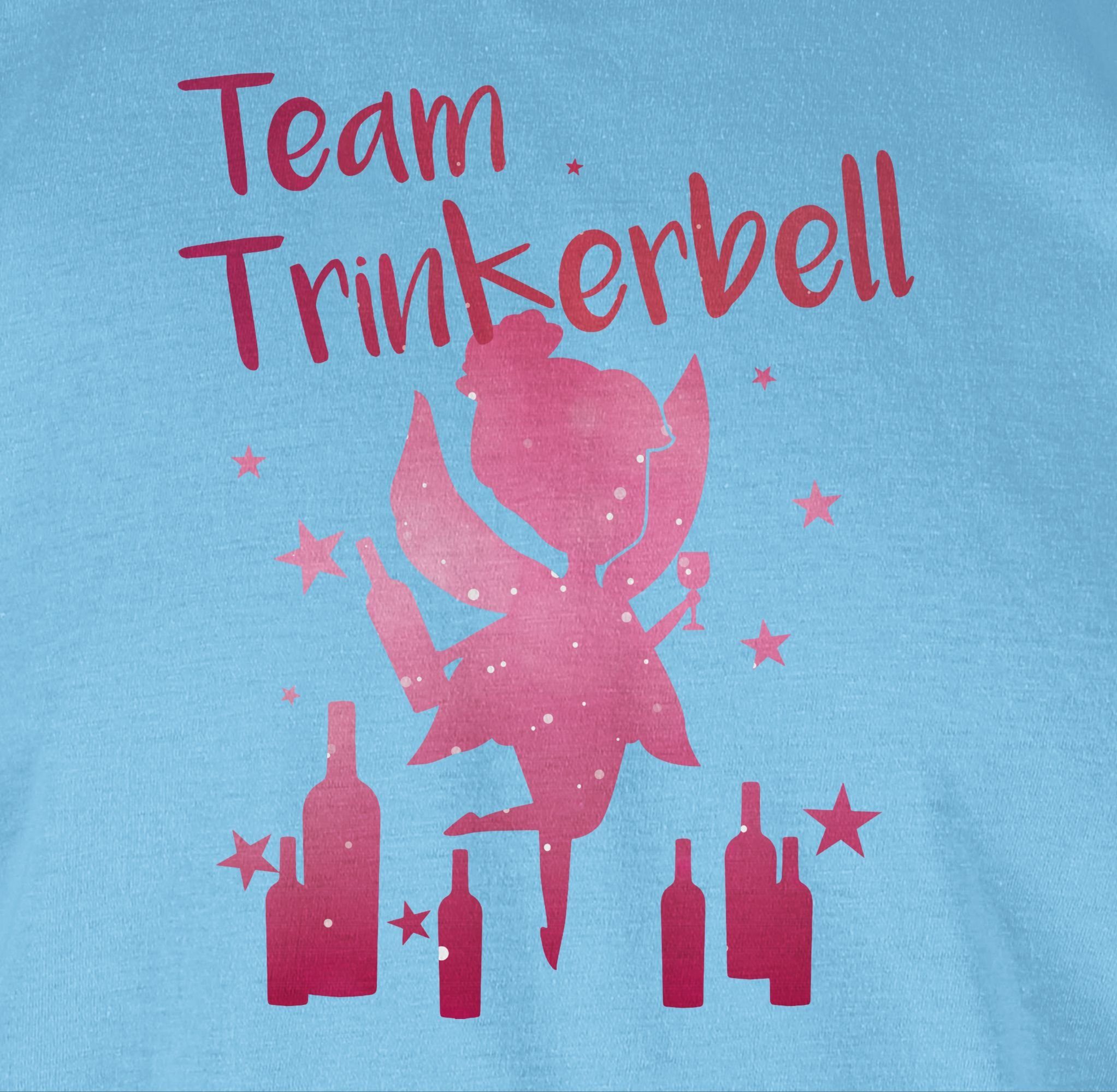 Shirtracer T-Shirt Karneval Outfit 03 Hellblau Trinkerbell Team