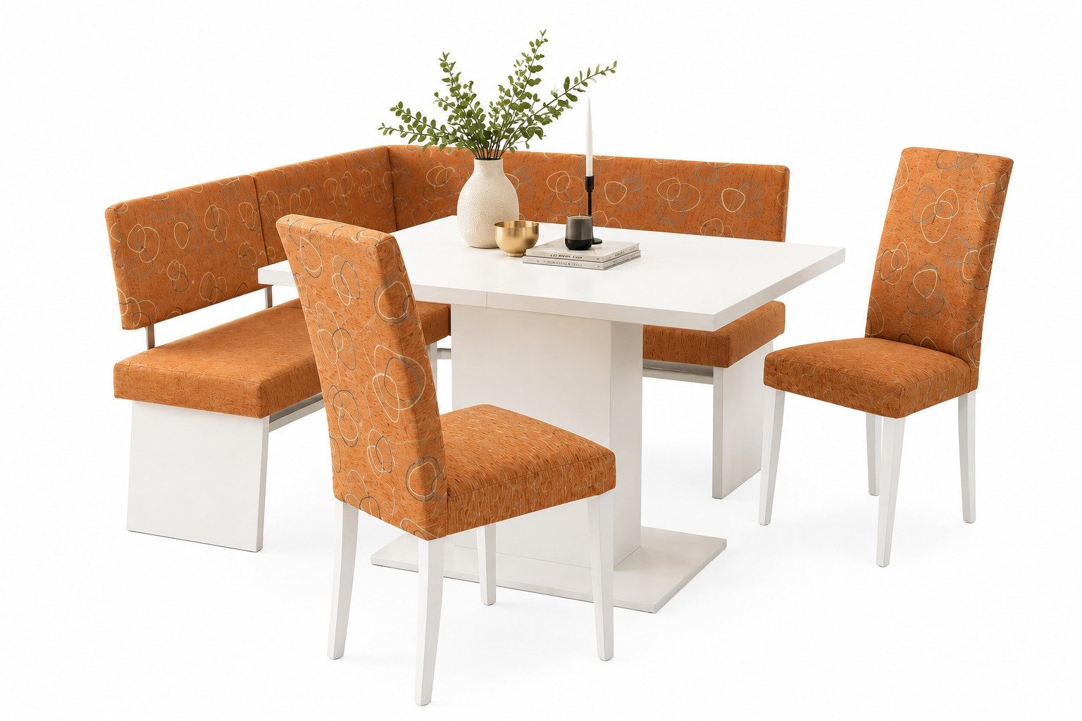 moebel-direkt-online Eckbankgruppe 4teilige Eckbankgruppe, Stellmaß 140x180 cm, (Spar-Set, 4teilig)
