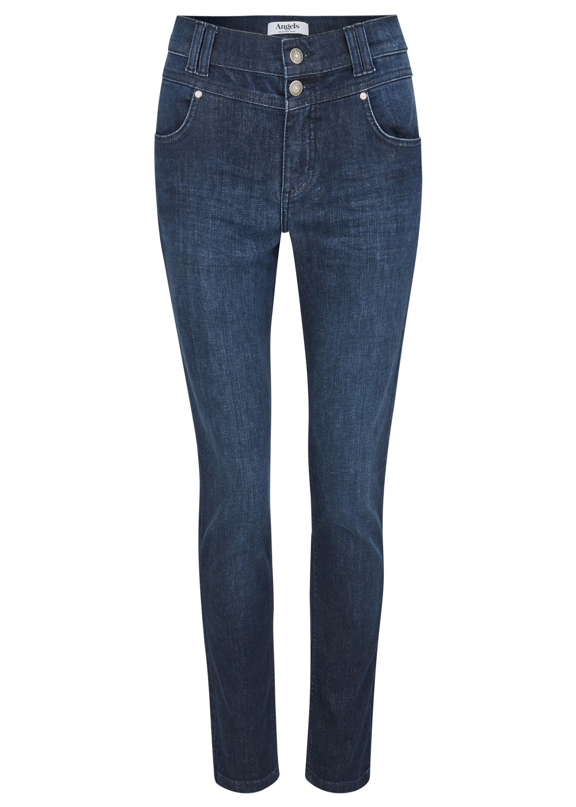 ANGELS Stretch-Jeans ANGELS JEANS SKINNY BUTTON dark indigo used 346 1203.3158 - STRETCH