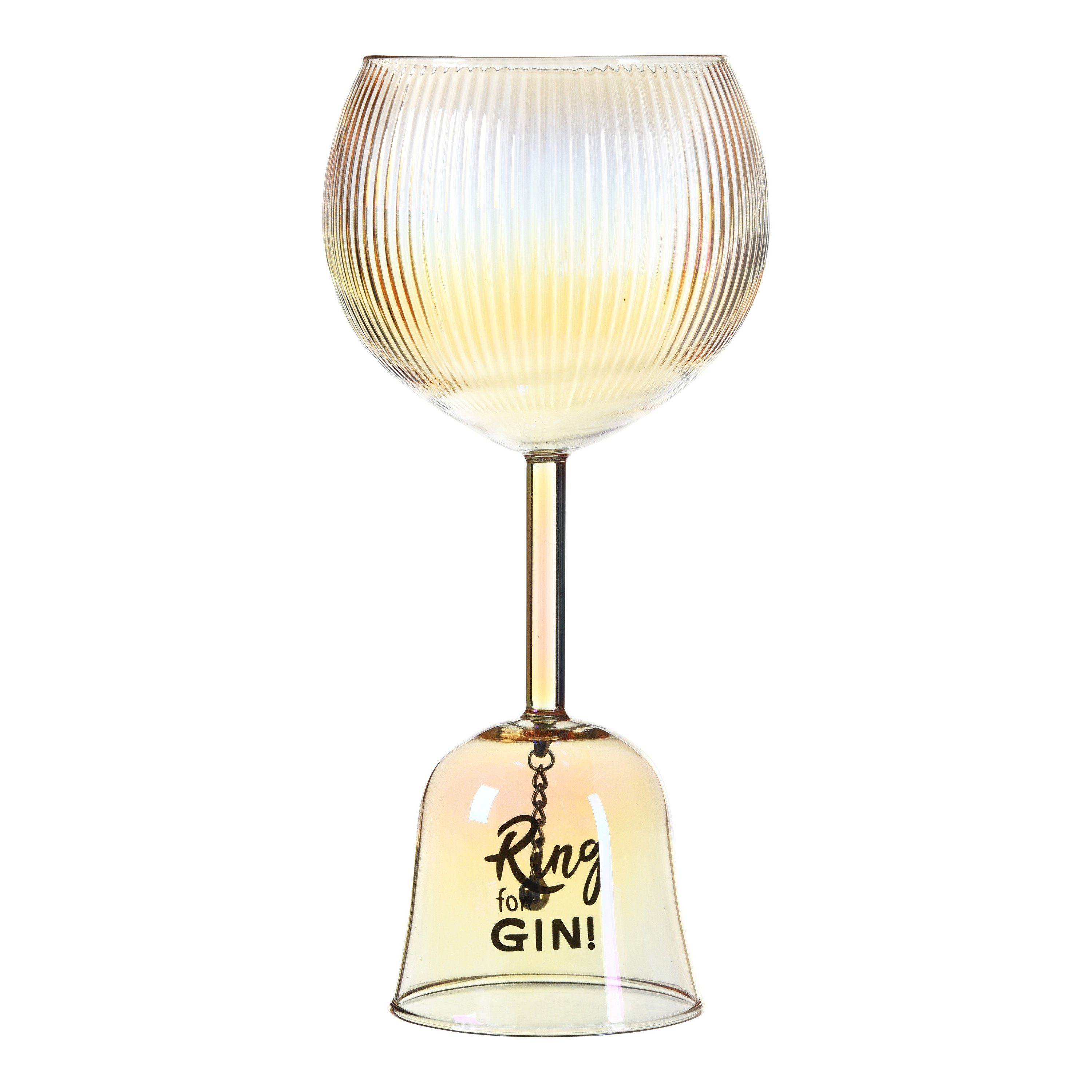 Gin, 98% for Glas Trinkglas 2% Glas, Metall Ring Depot