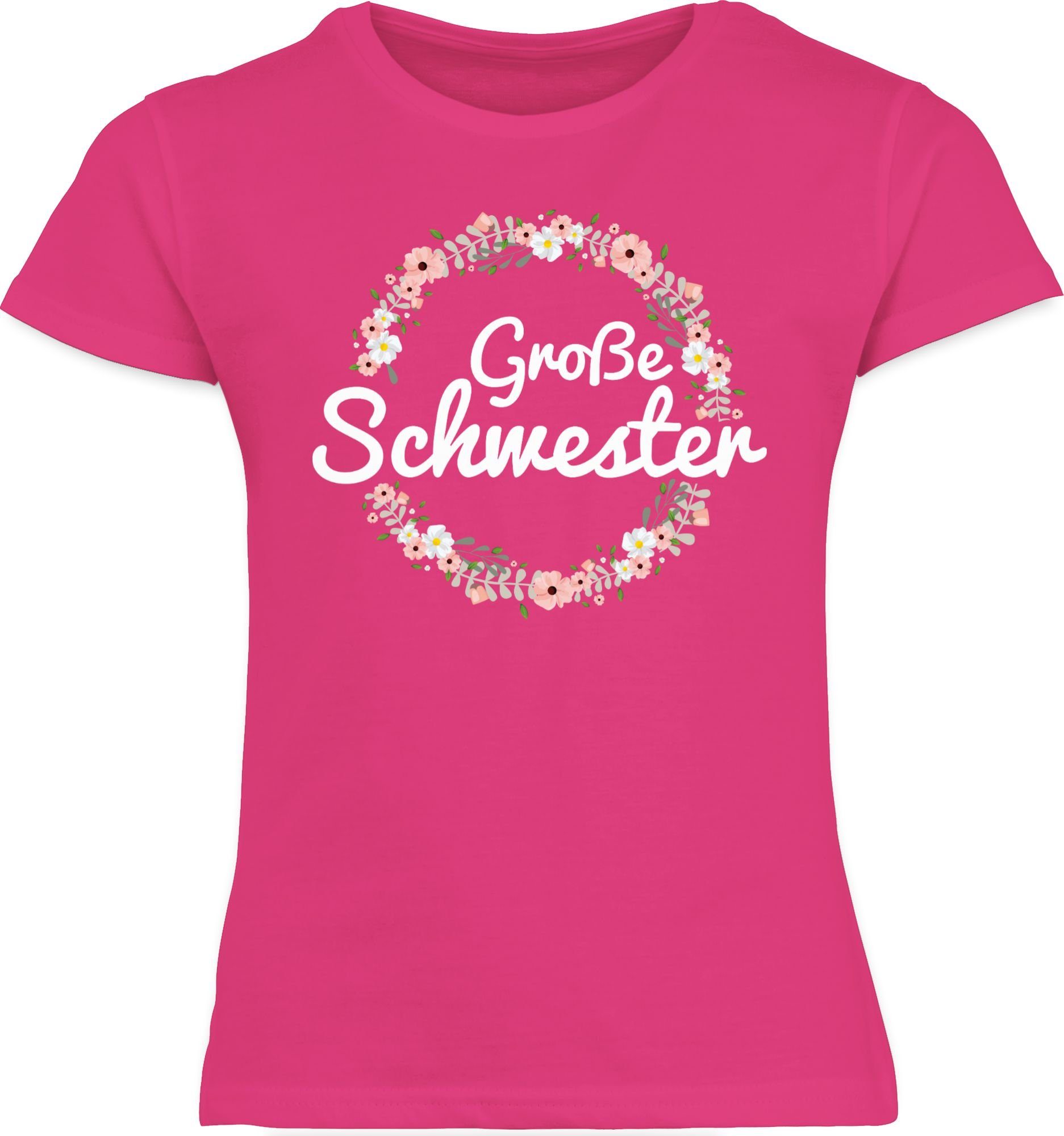 Große Schwester Shirtracer Geschenk I T-Shirt Fuchsia 1 Schwester Große