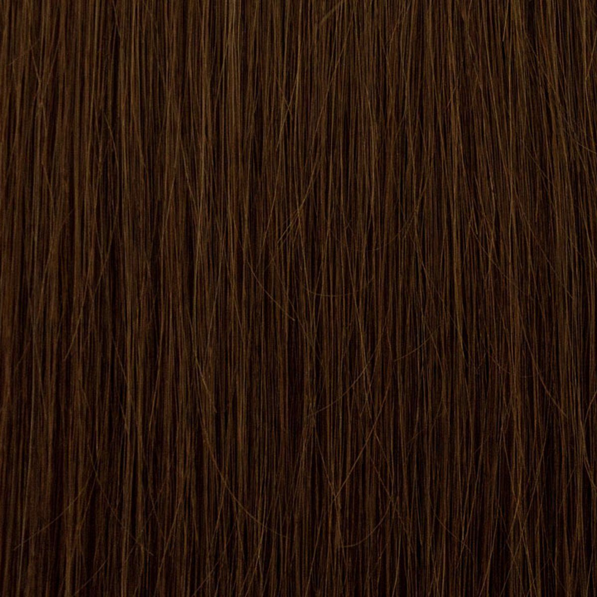 Set 60 130 Gramm, 06 Haarverlängerung haselnussbraun Echthaar-Extension mit - cm 7-teiliges Clip-in-Extensions, Echthaar Echthaar EH