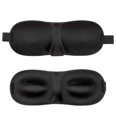 Intirilife Schlafmaske, 1-tlg., Augenmaske - Ergonomisch Vorgeformte Unisex Schlafmaske
