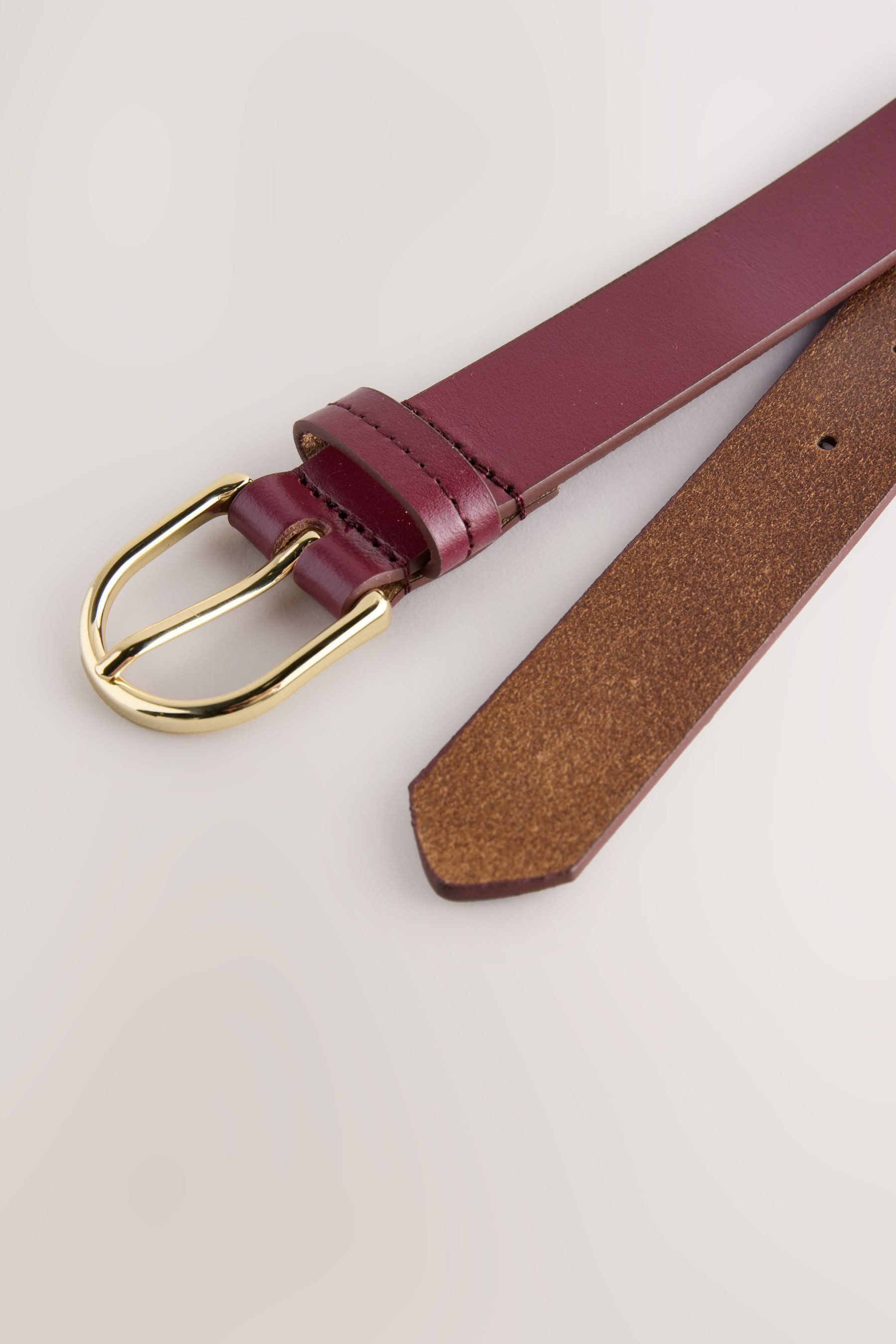 Next Ledergürtel Regular Fit Ledergürtel (1-St) günstig online kaufen