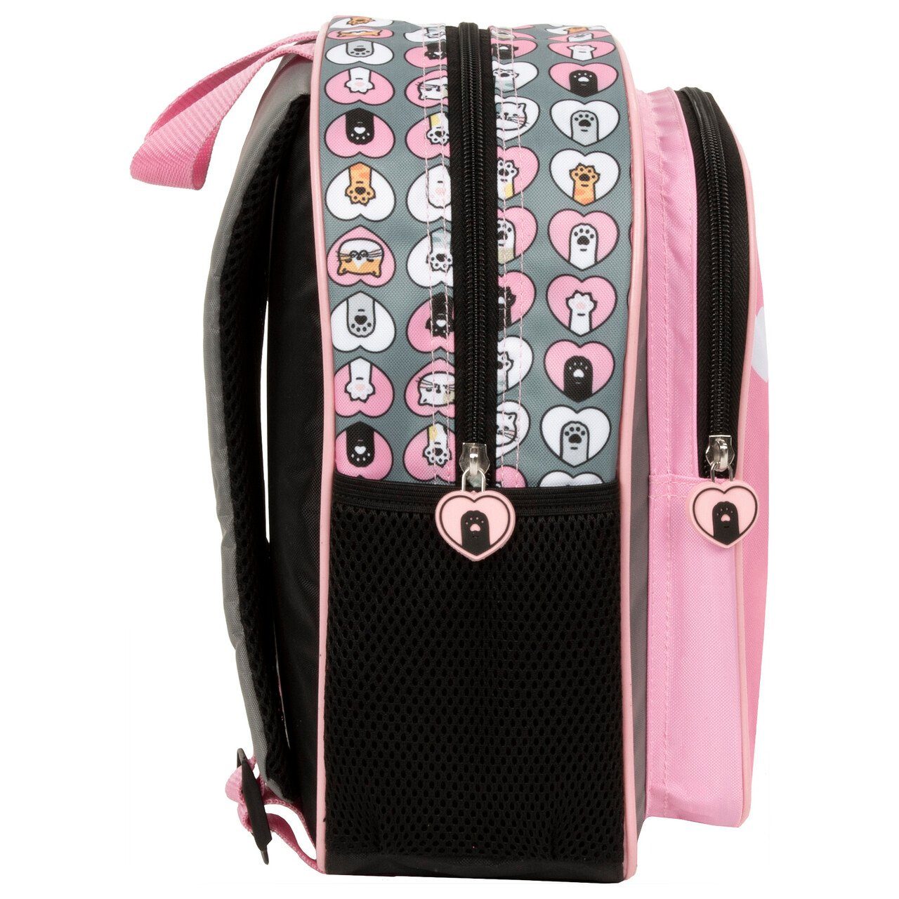 DERFORM Kinderrucksack Katze Kinder Rucksack 28 cm Kindergarten Tasche rosa Mädchen, Cleo & Frank