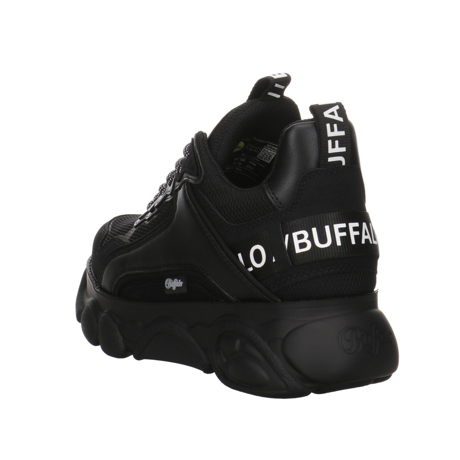 Chai Schnürstiefelette Stiefeletten Damen Schuhe black CLD Buffalo Boots Synthetikkombination