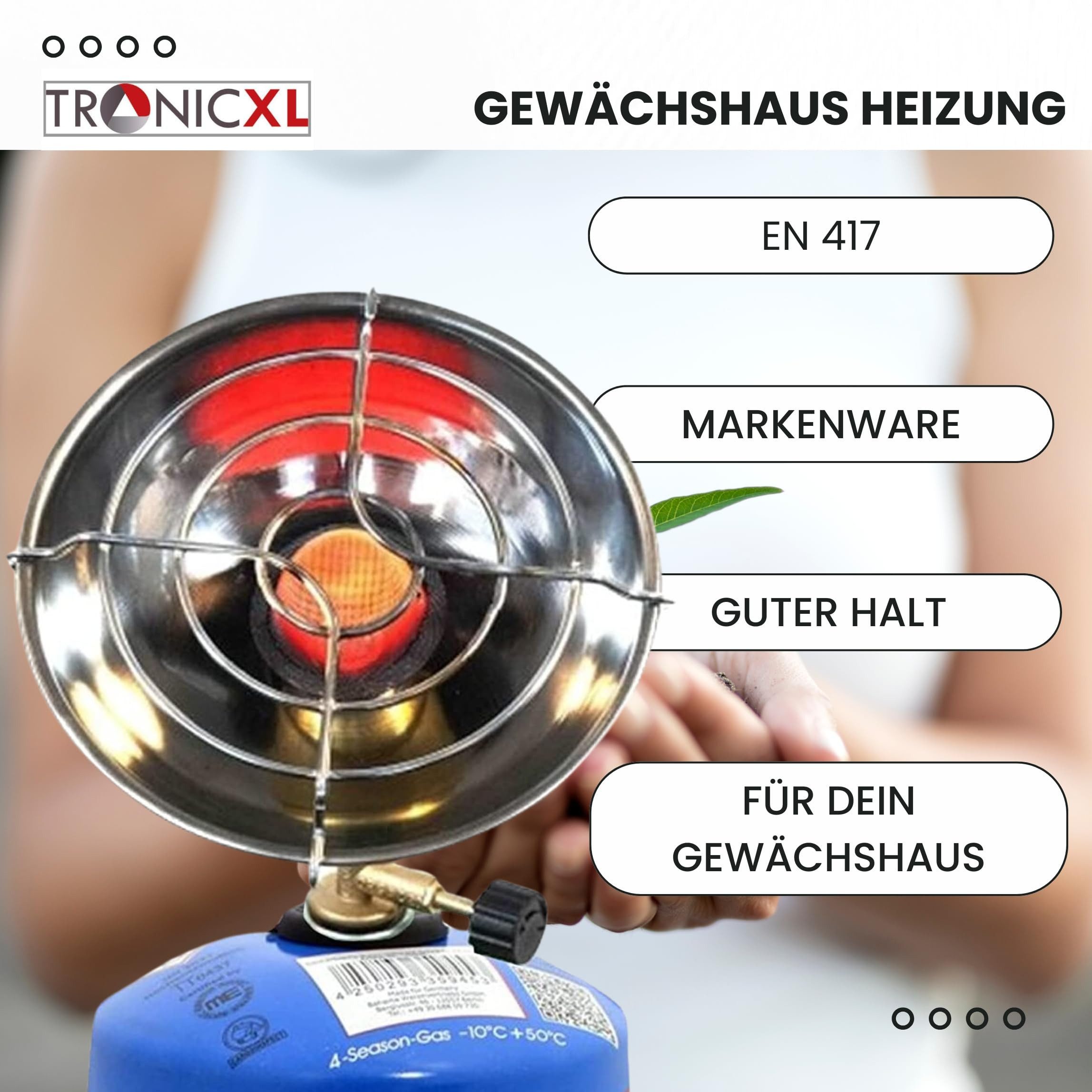 TronicXL Gewächshaus Gewächshaus Heizung Grow ohne Ofen Strom Grower Anbau Outdoor Zubehör