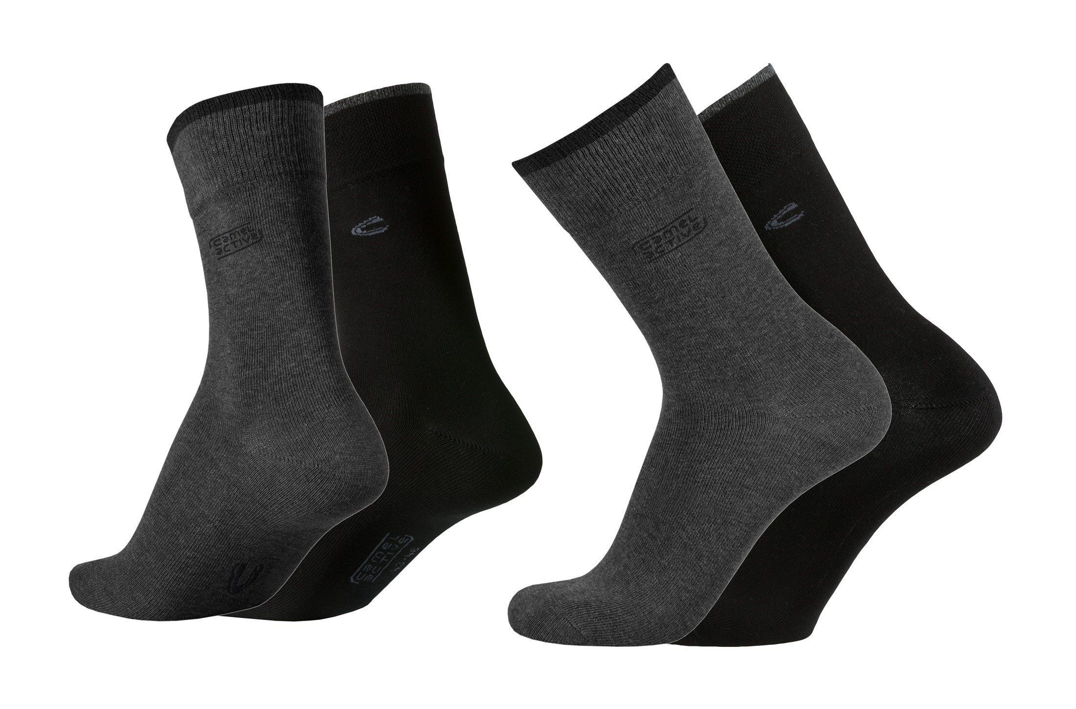 Socken camel active Herren Socken 4er Pack uni basic Freizeit
