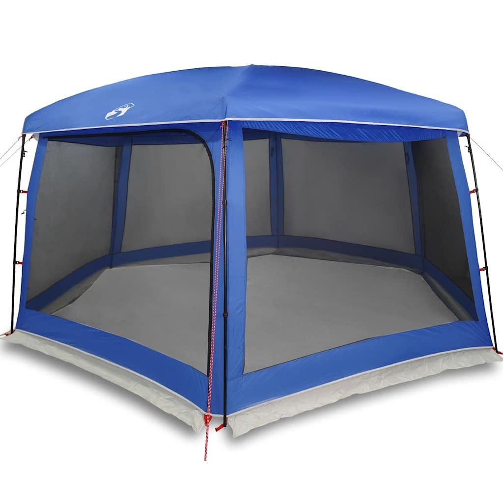 vidaXL Faltzelt Poolzelt mit abnehmbarem Überzelt Netzwänden Azurblau 670x590cm, (1 tlg)