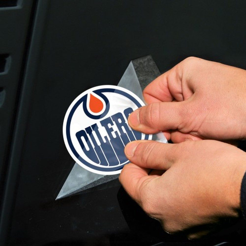 WinCraft Wanddekoobjekt Aufkleber 10x10cm NHL Edmonton Oilers