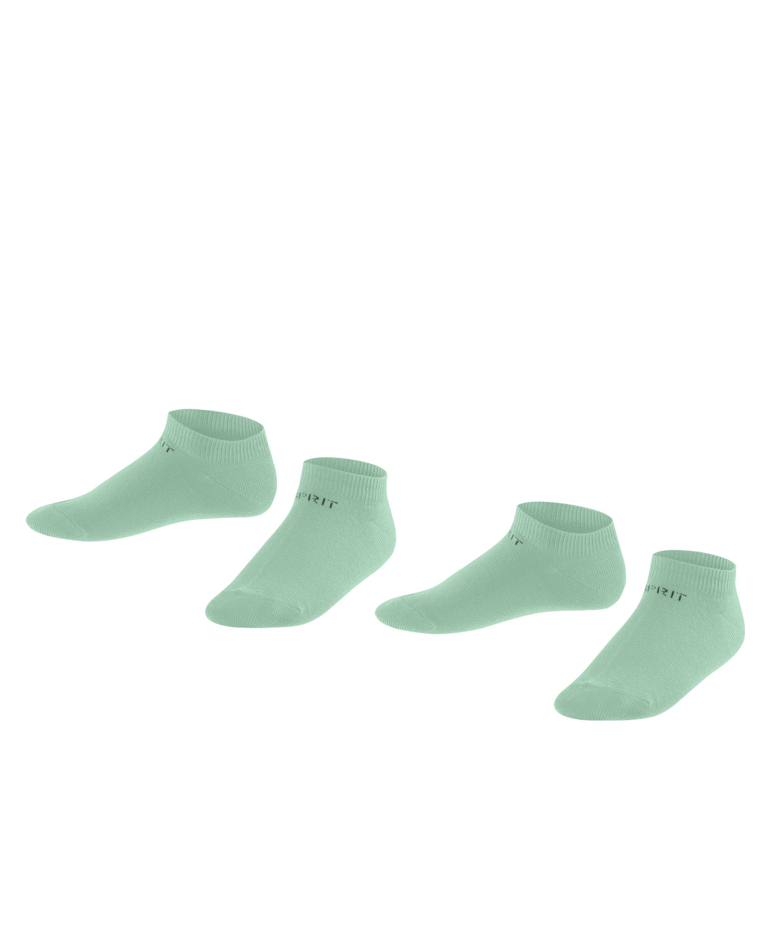 Esprit Sneakersocken Foot Logo 2-Pack Baumwollmix (2-Paar) weichem jade (7188) aus