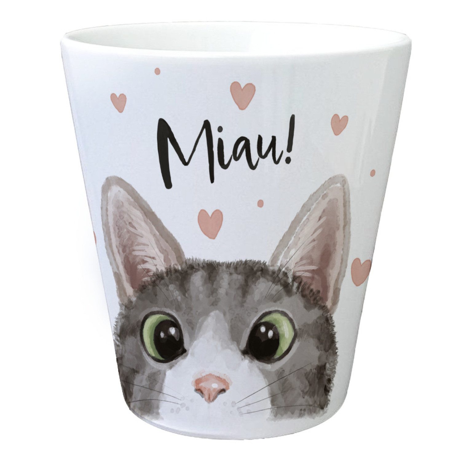 speecheese Blumentopf Miau Katze Blumentopf