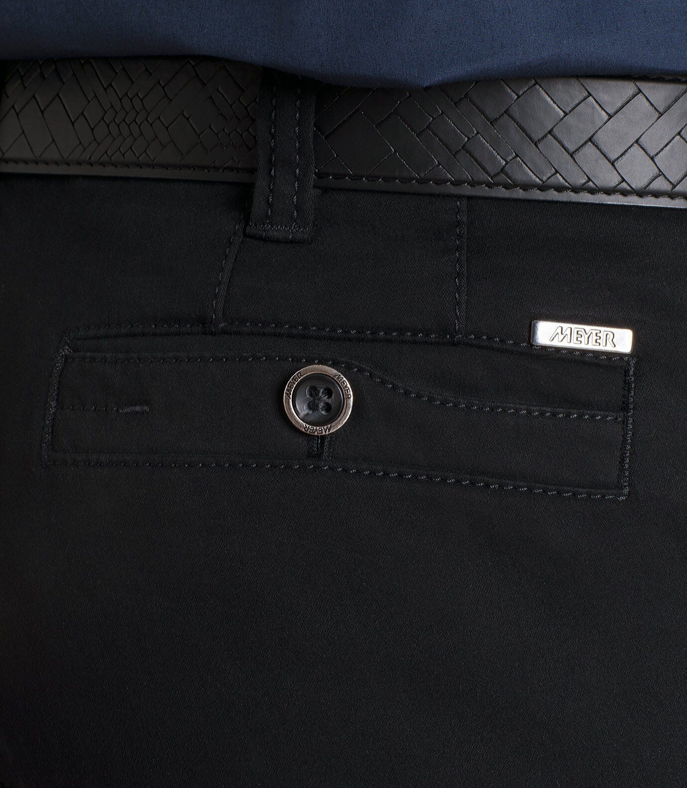 MEYER Chinos Diego mit Stretch-Dehnbund