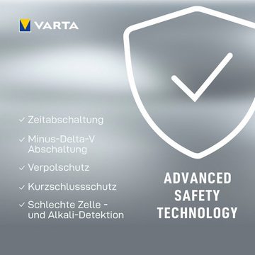 VARTA VARTA LCD Multi Charger+ für 8 AA/AAA Akkus mit Einzelschachtladun Akku-Ladestation