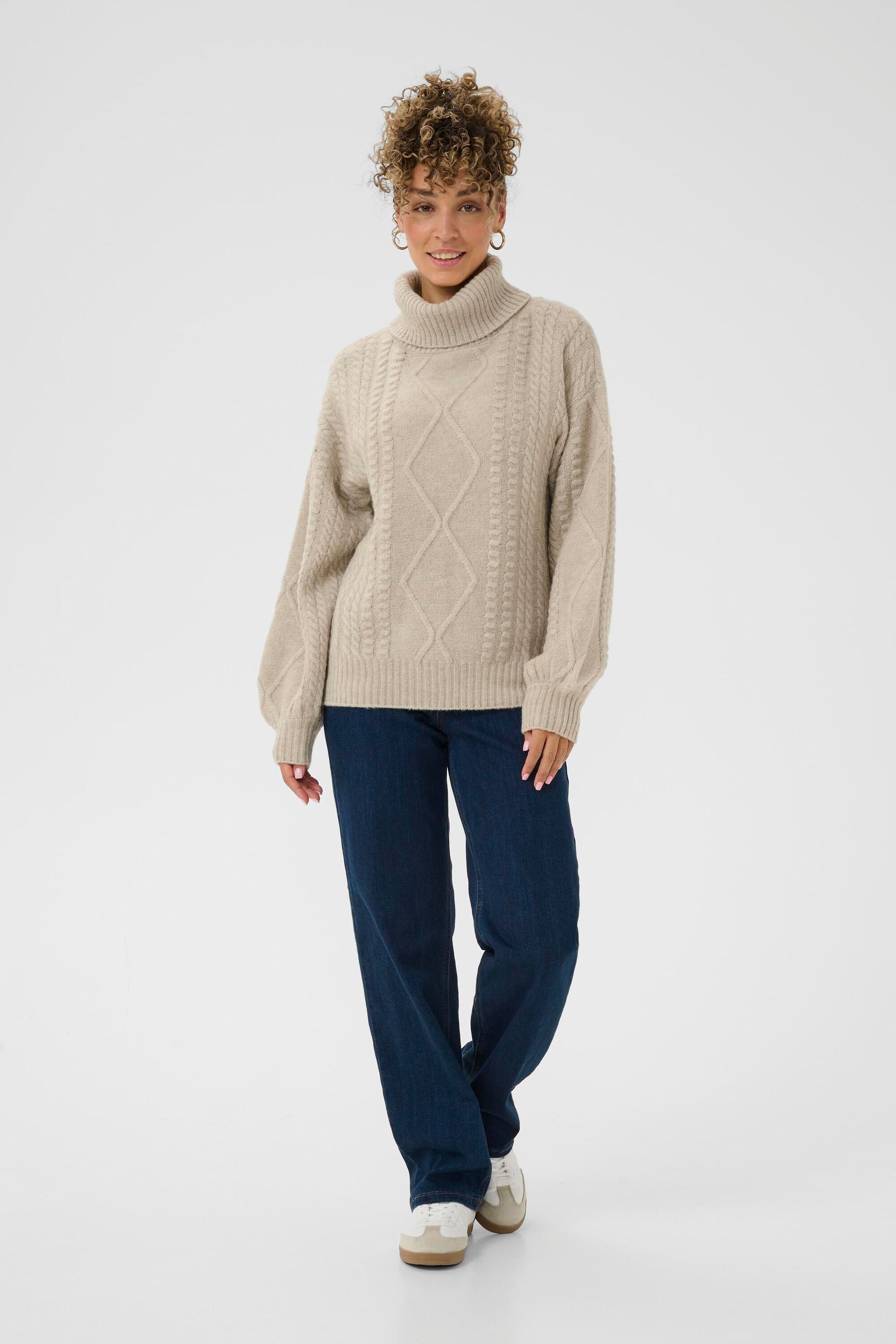 Cream Strickpullover Strickpullover CRPumpkin