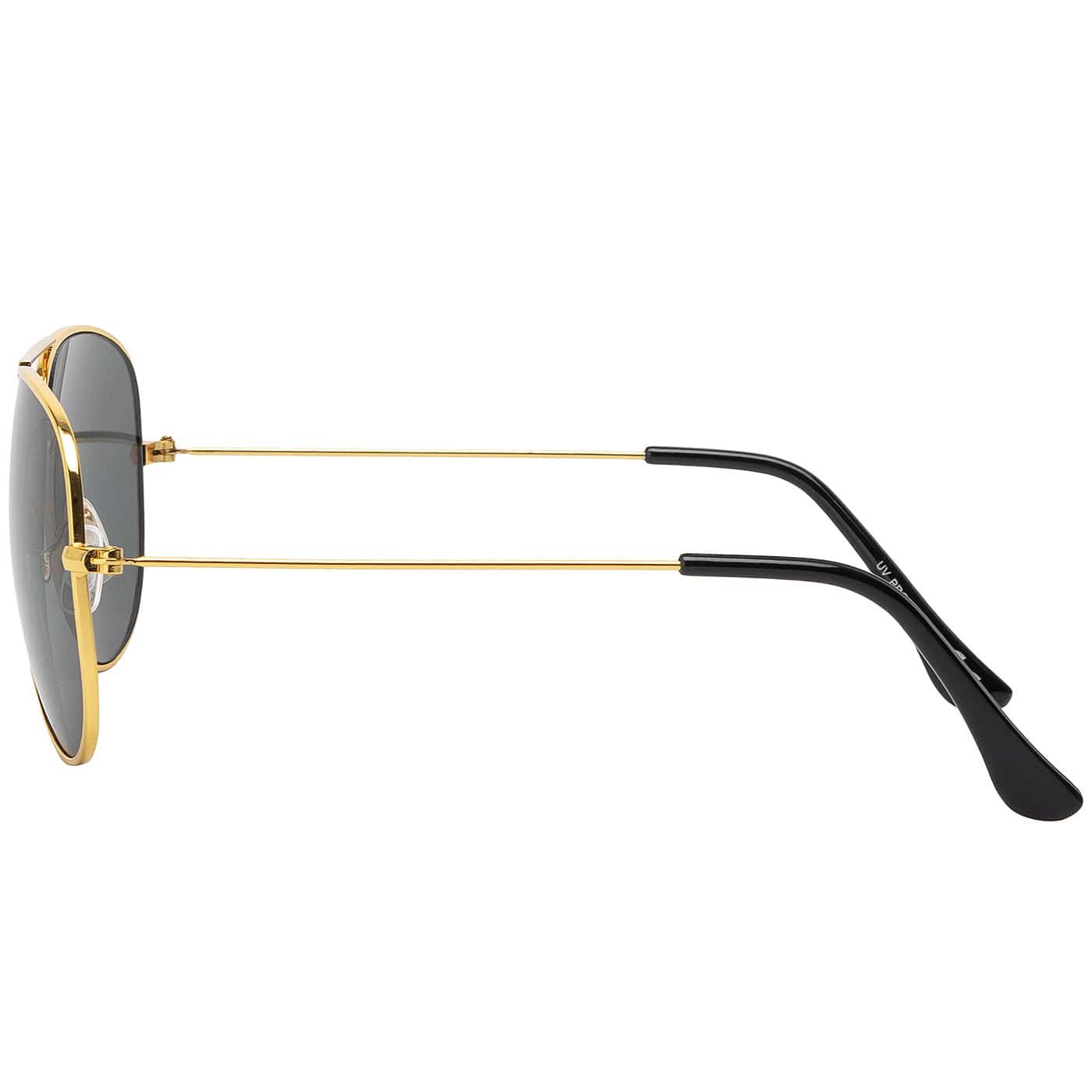 BEZLIT Eyewear Pilotenbrille Herren Piloten Sonnenbrille mit Metallrahmen (1-St) mit schwarzen Linsen