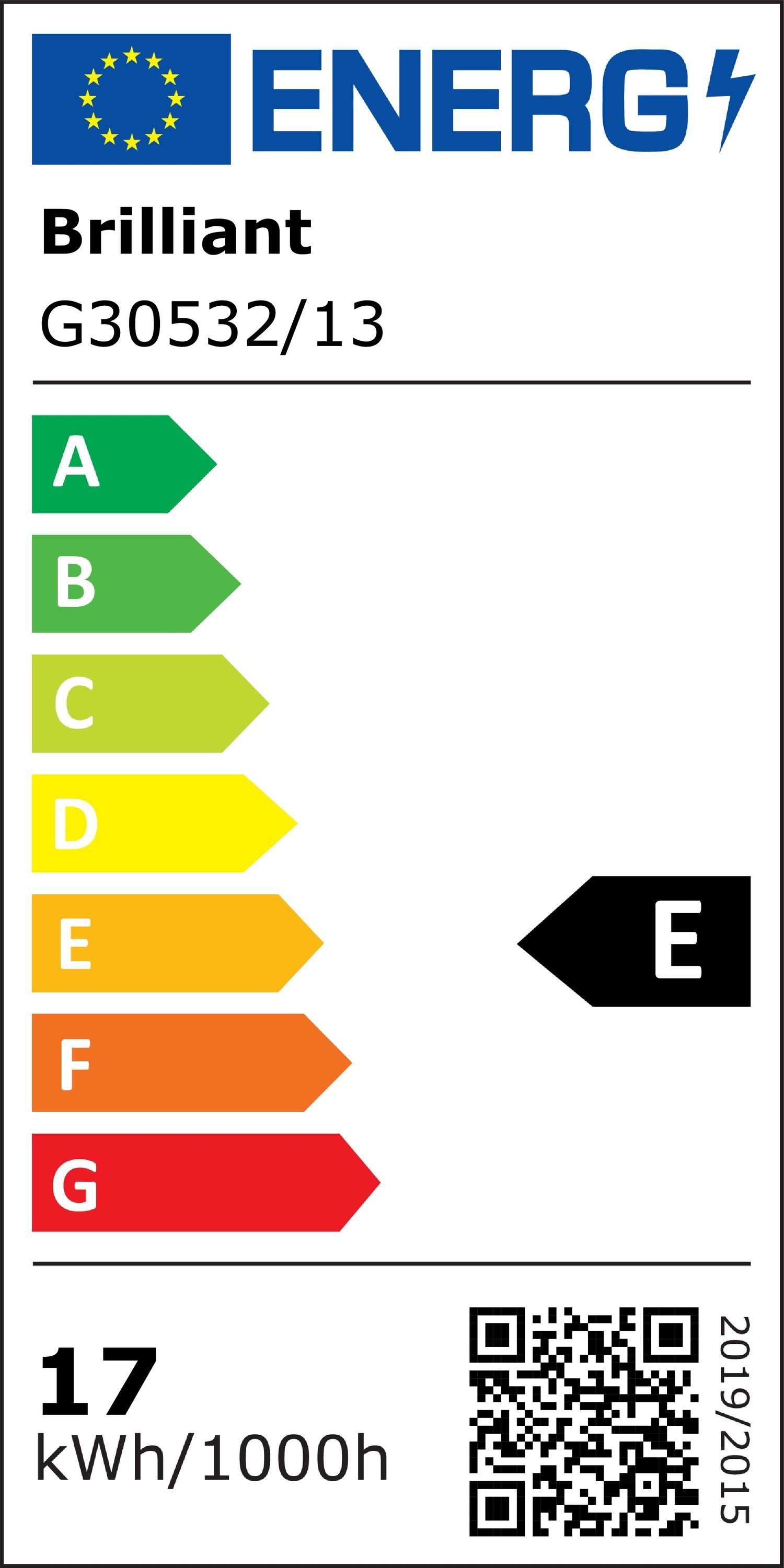 LED Deckenleuchte 4x integrier Pluto Spotrohr Brilliant Pluto, LED 4flg eisen/weiß Lampe 2700K, easyDim 5W