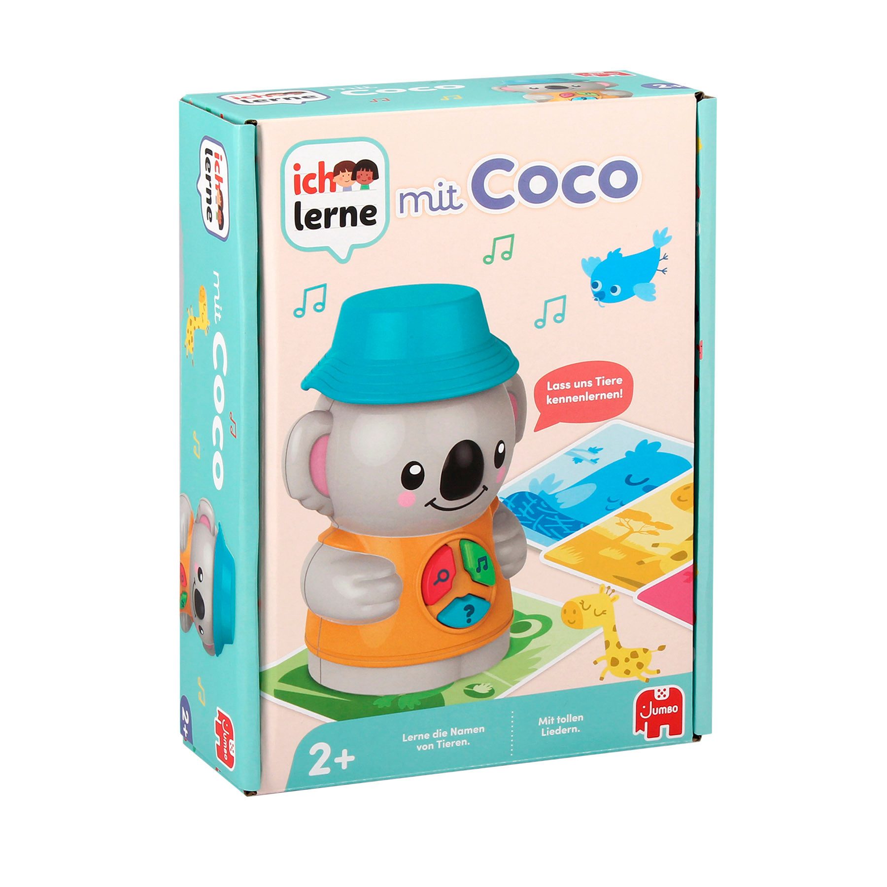 Jumbo Spiele Spiel Ich lerne mit Coco, Lernspielzeug, Lernspiel